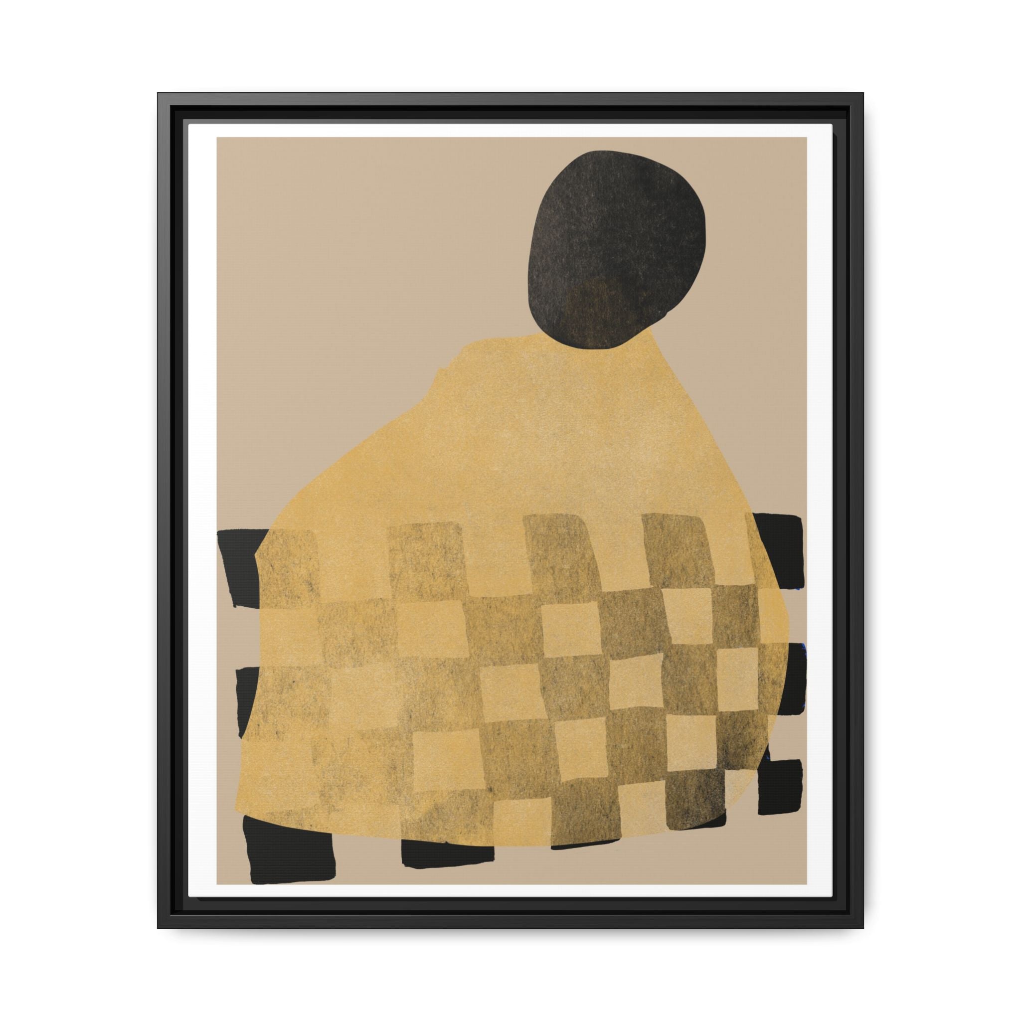 Golden Hearth Pattern Drift - Framed