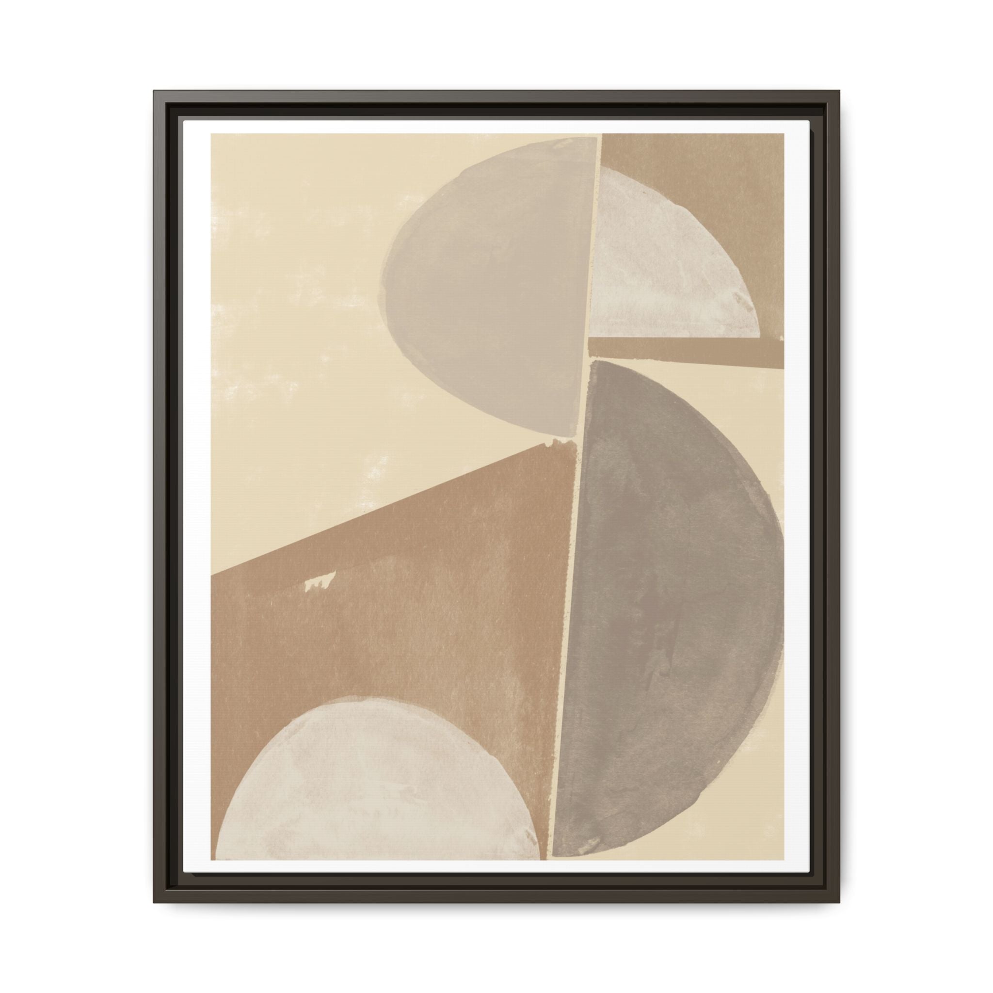 Desert Moon Geometry Echo - Framed