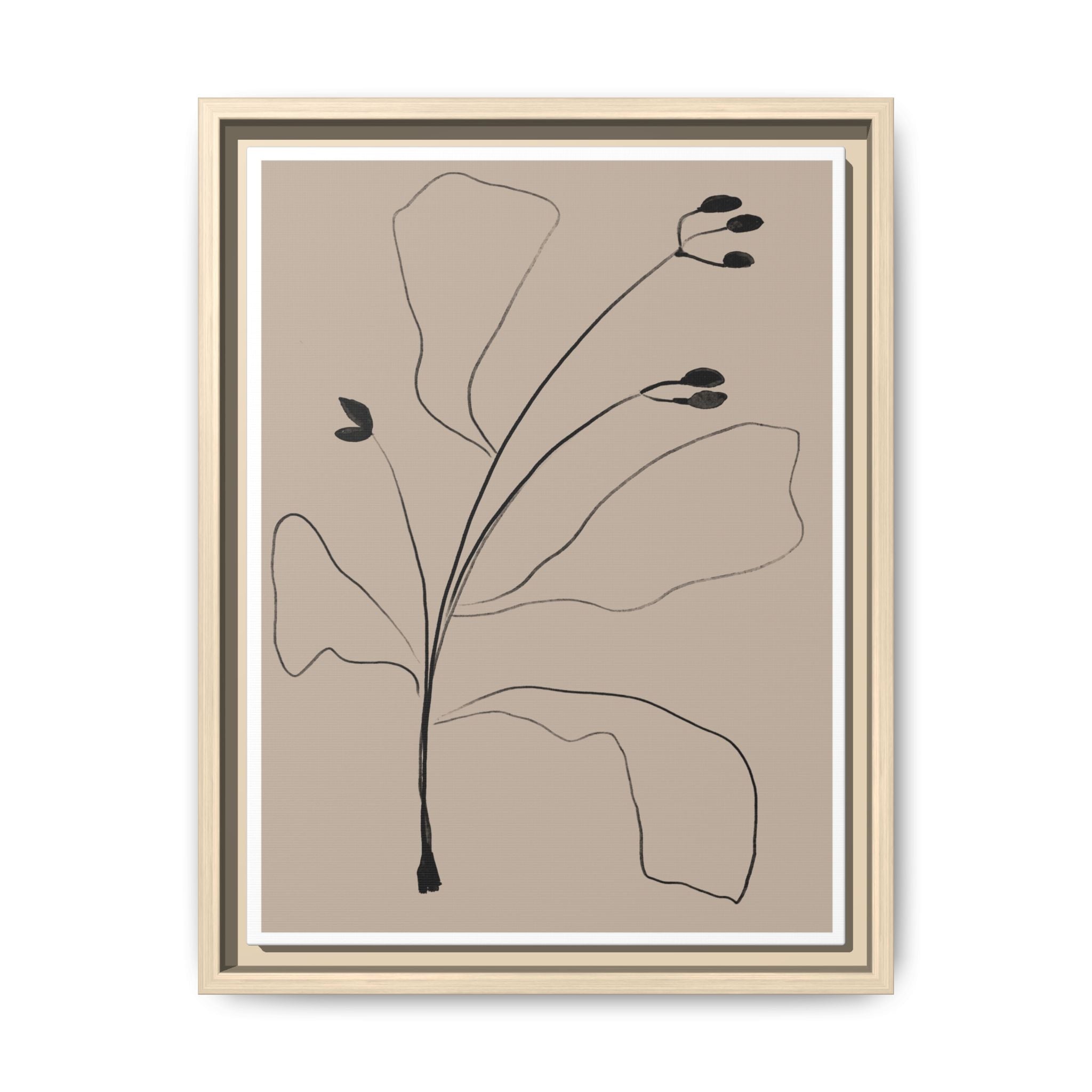 Quiet Botanical Gesture - Framed