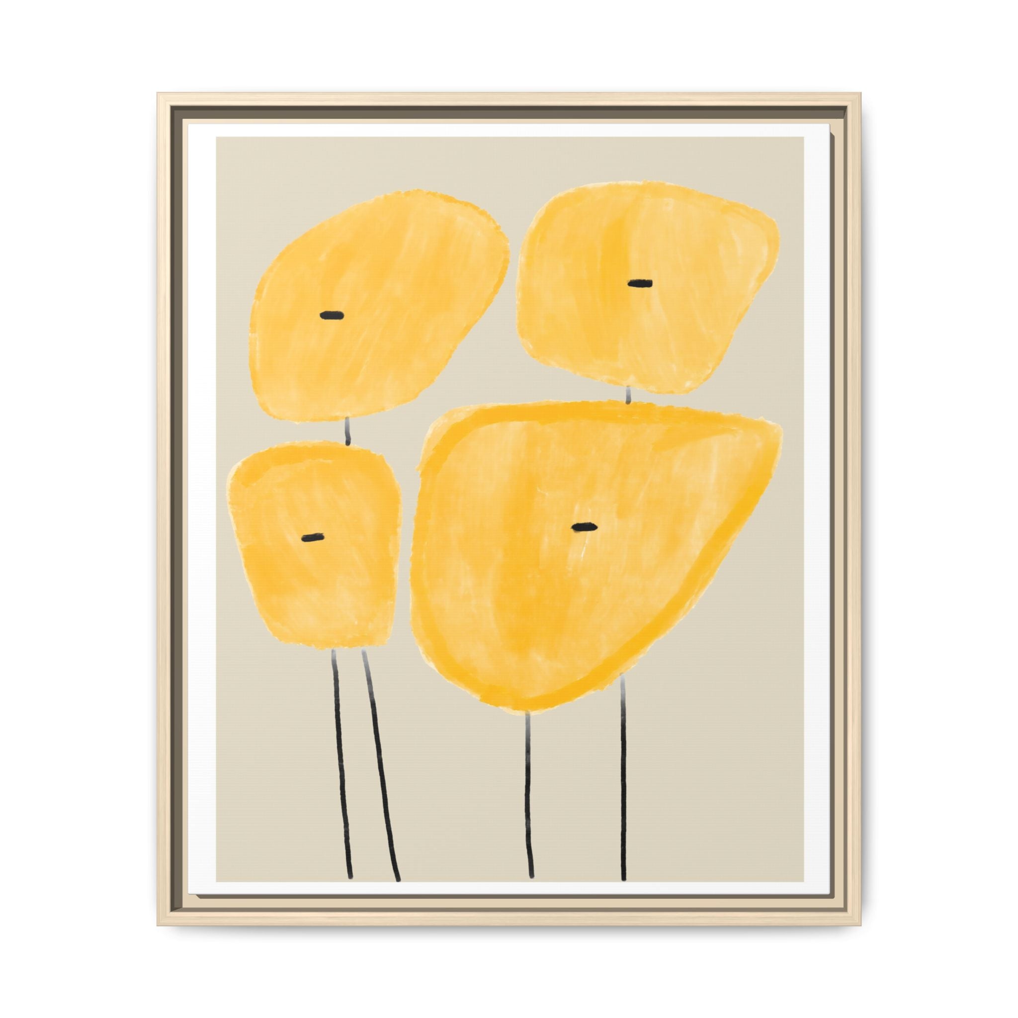 Golden Meadow Figures - Framed