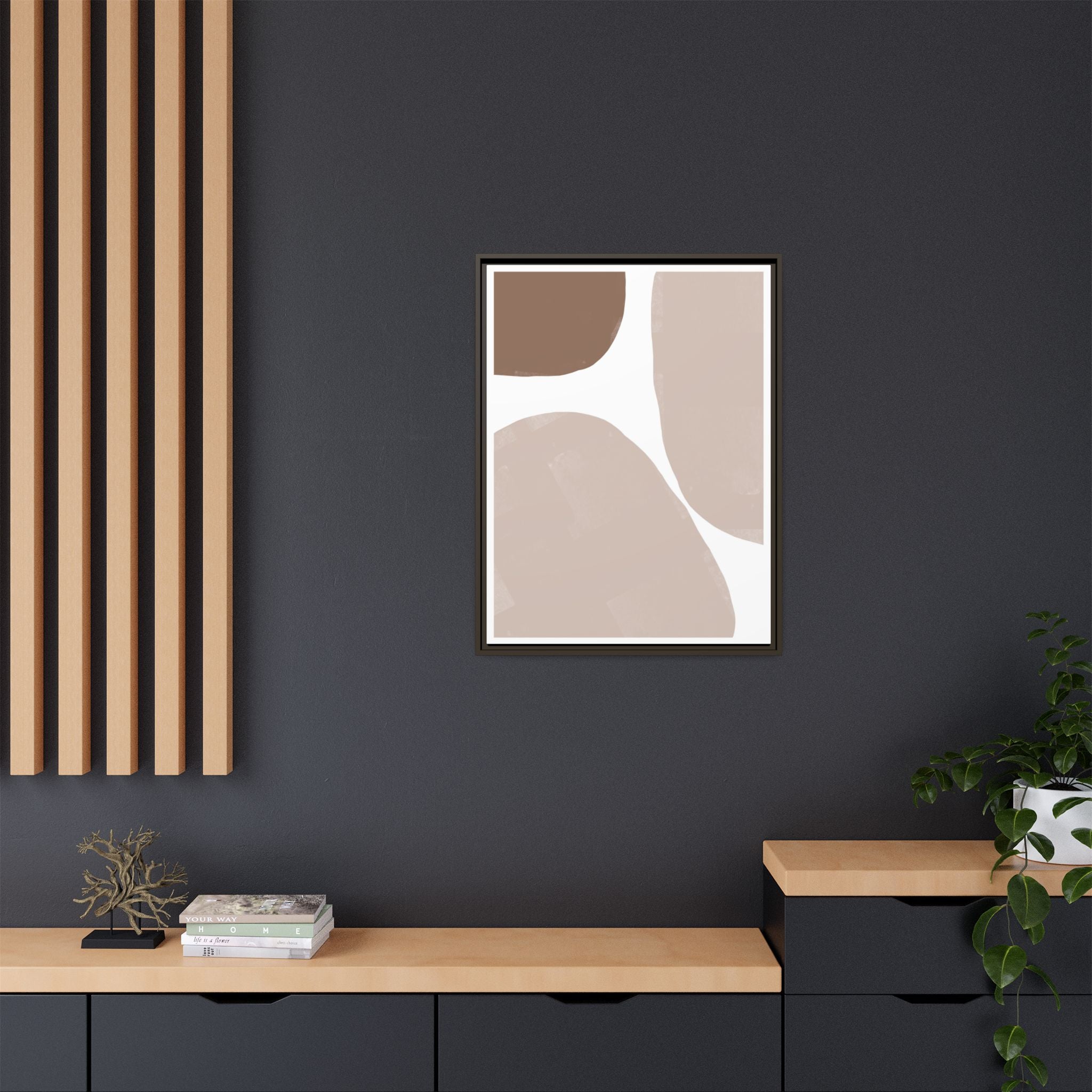 Muted Clay Horizons - Framed