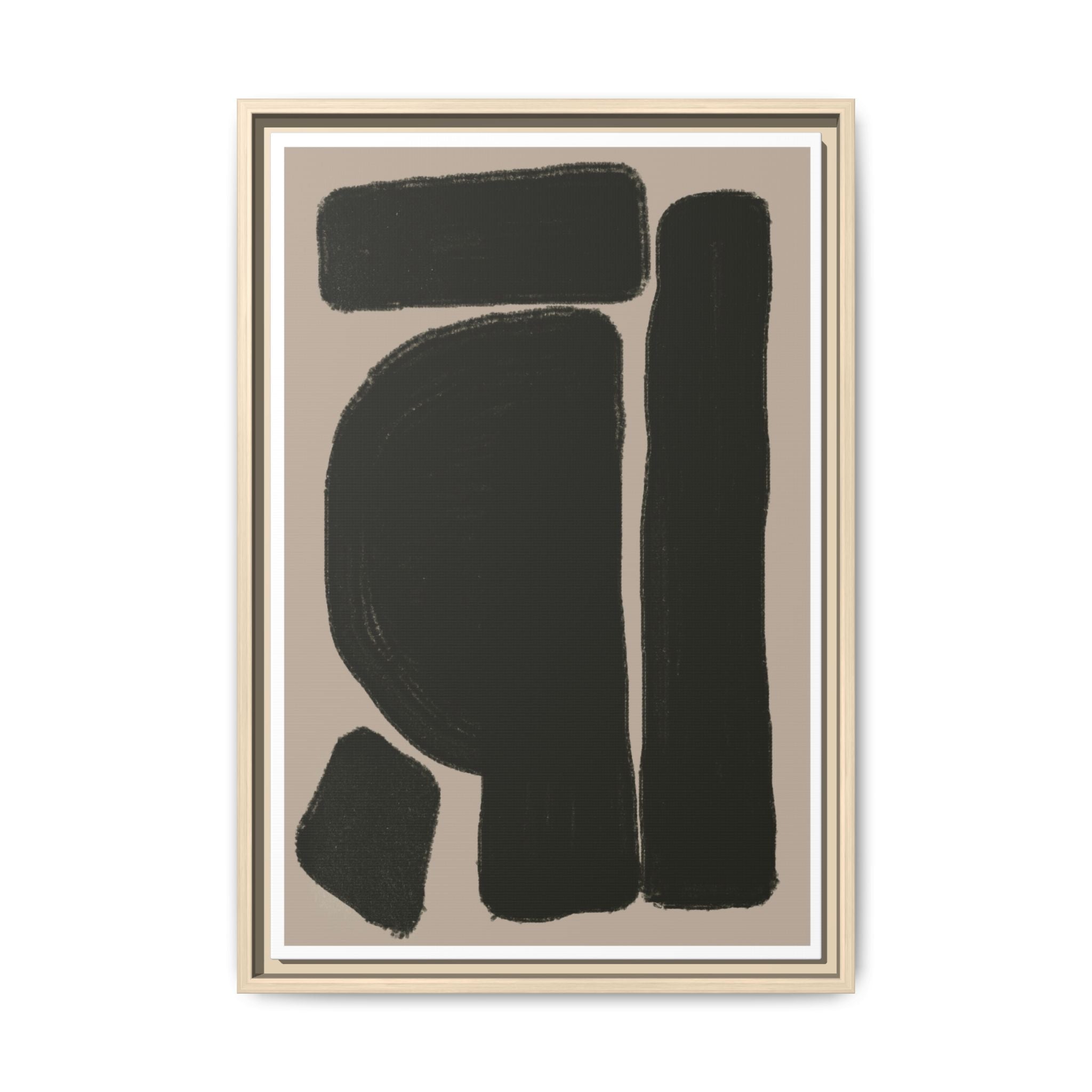 Velvet Obsidian Forms - Framed