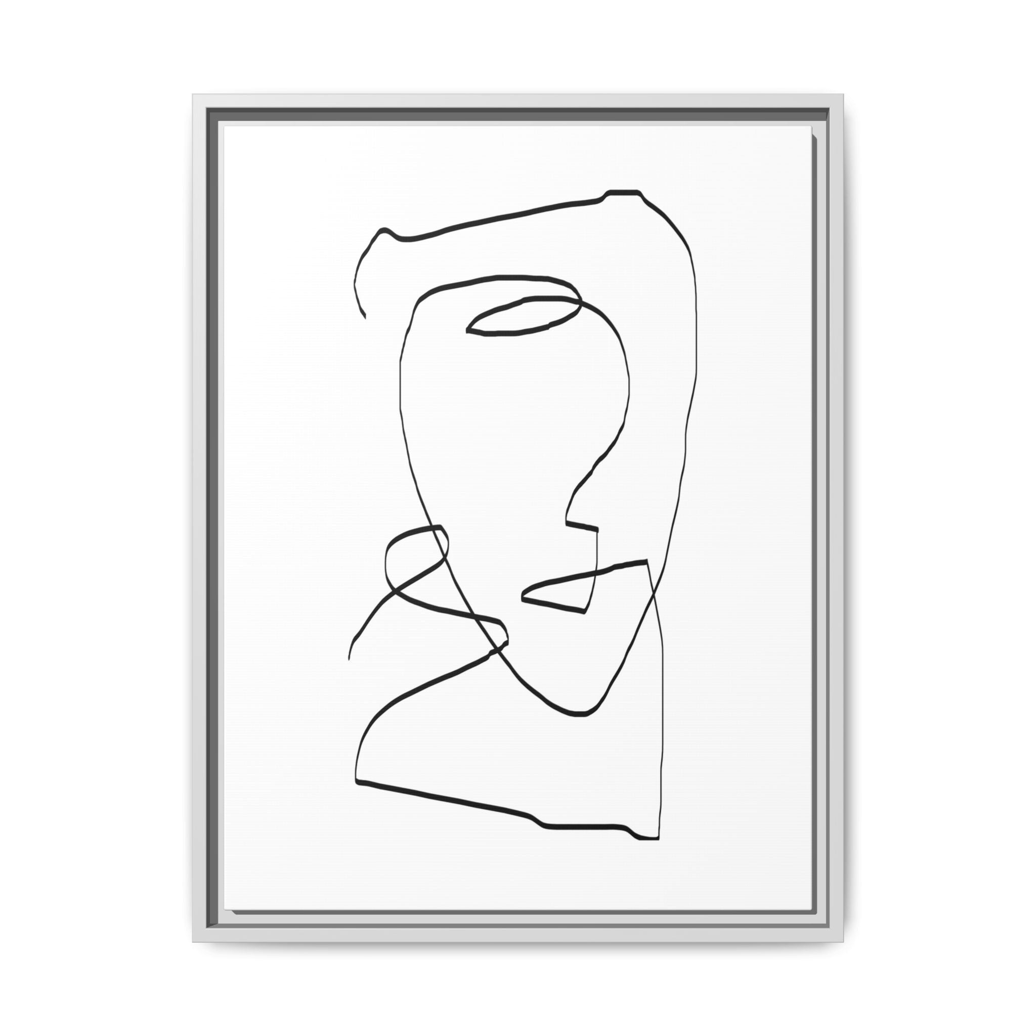 Silent Contour Reverie - Framed