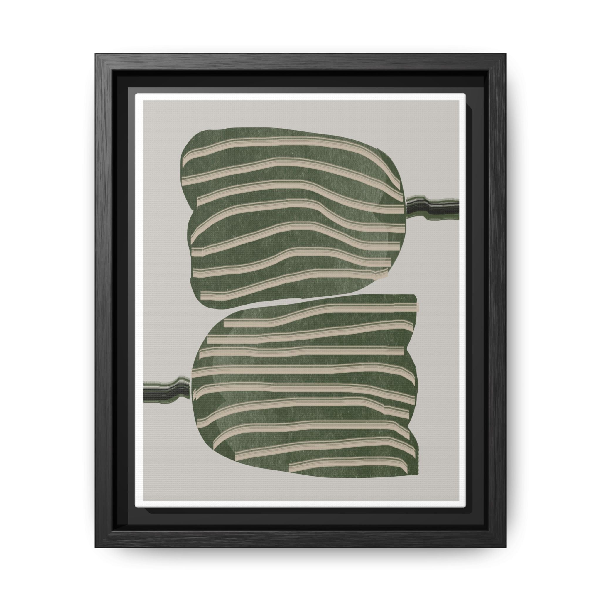 Verdant Echo Layers - Framed