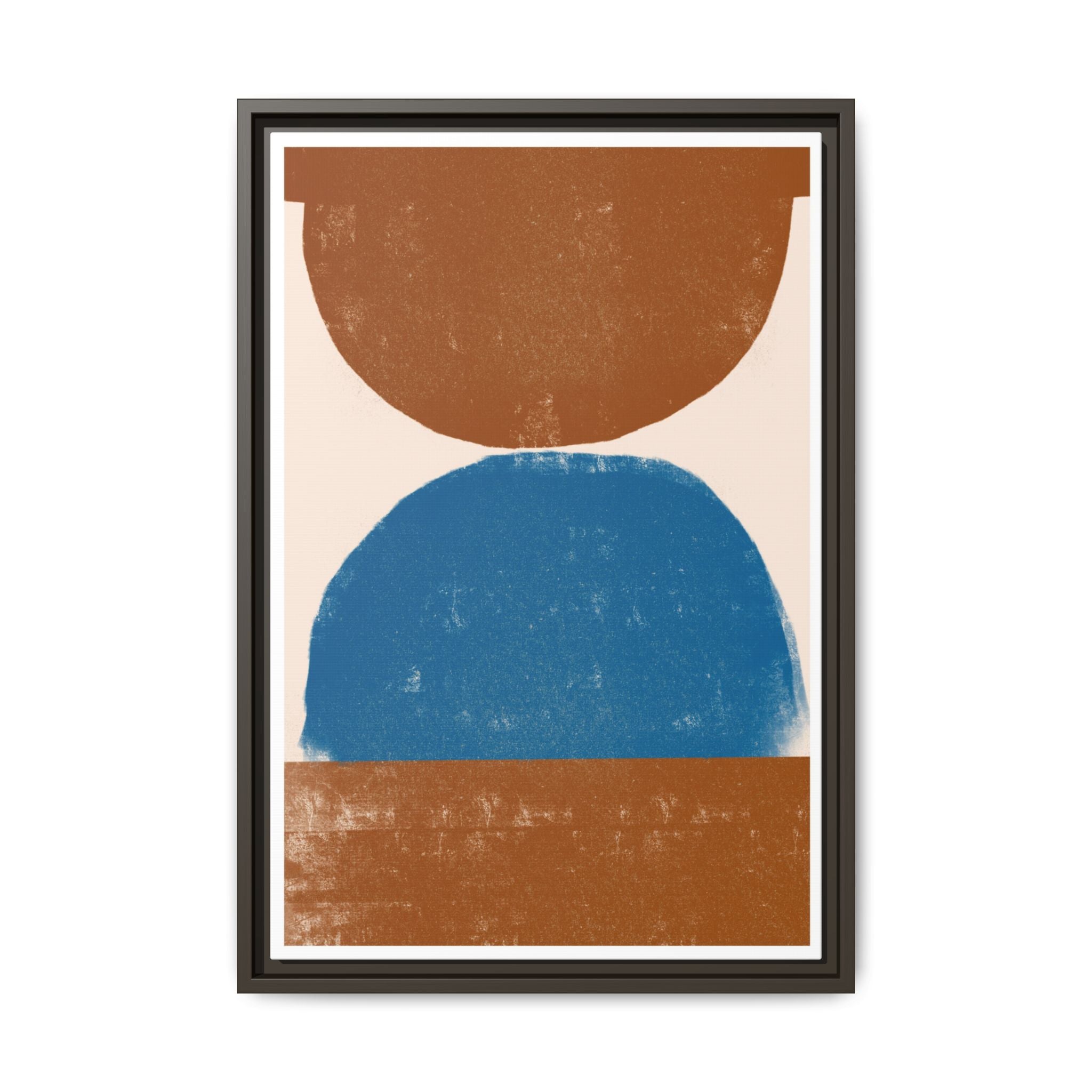 Cobalt Ember Equilibrium - Framed