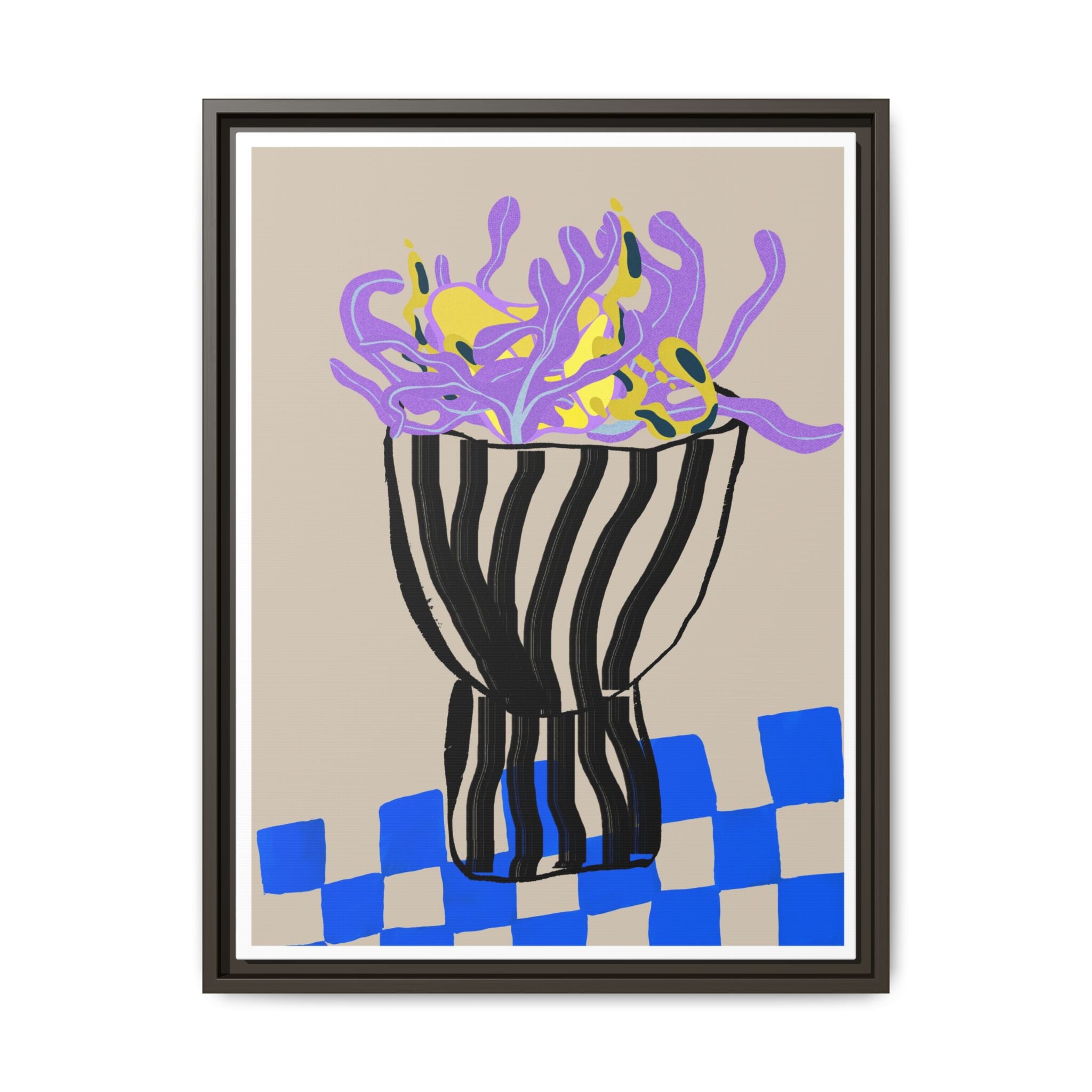 Lavender Coral Mirage - Framed