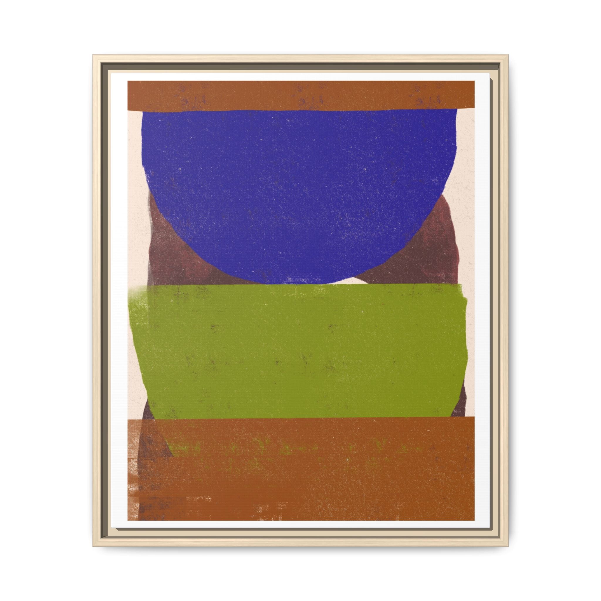 Cobalt Meadow Horizon - Framed