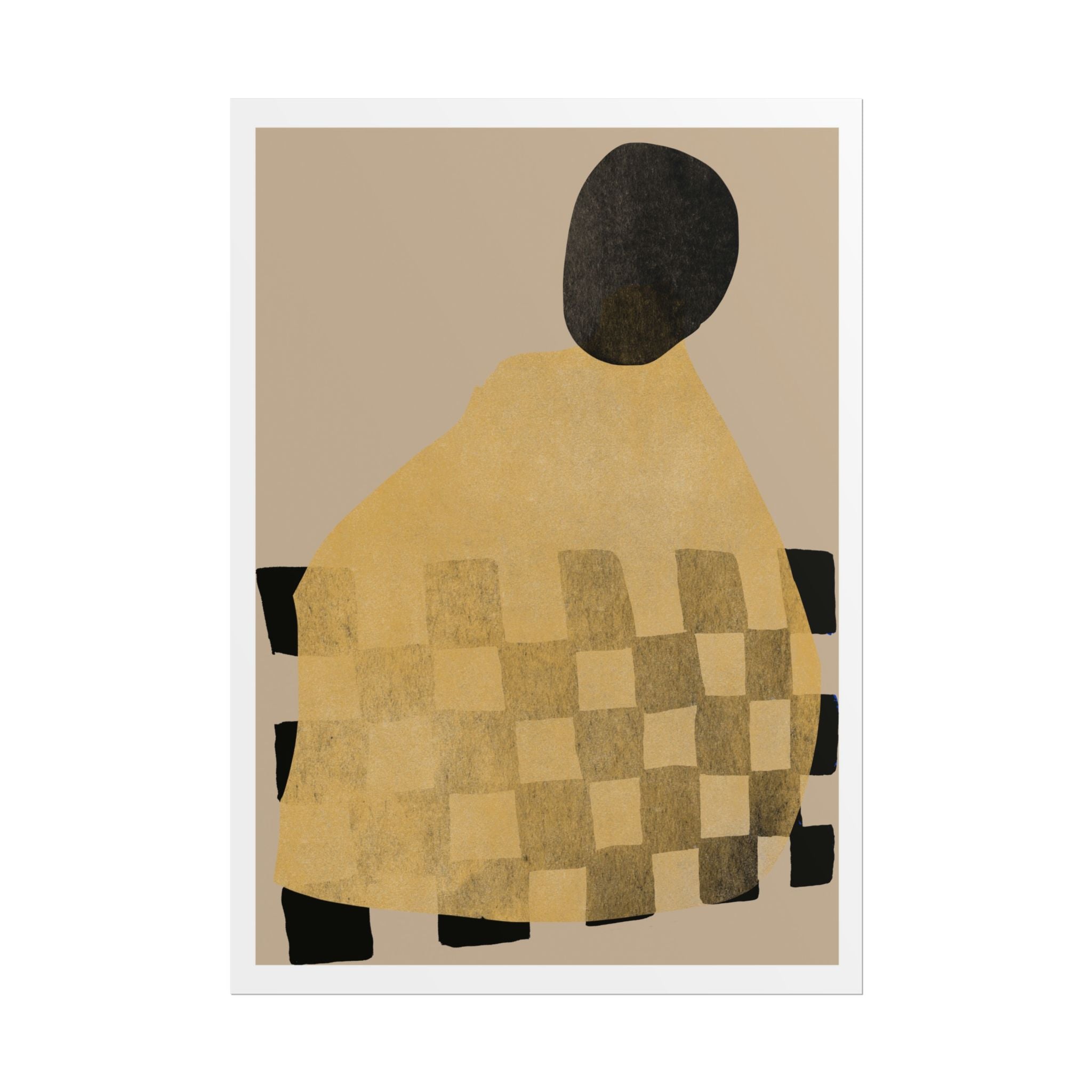 Golden Hearth Pattern Drift - Poster