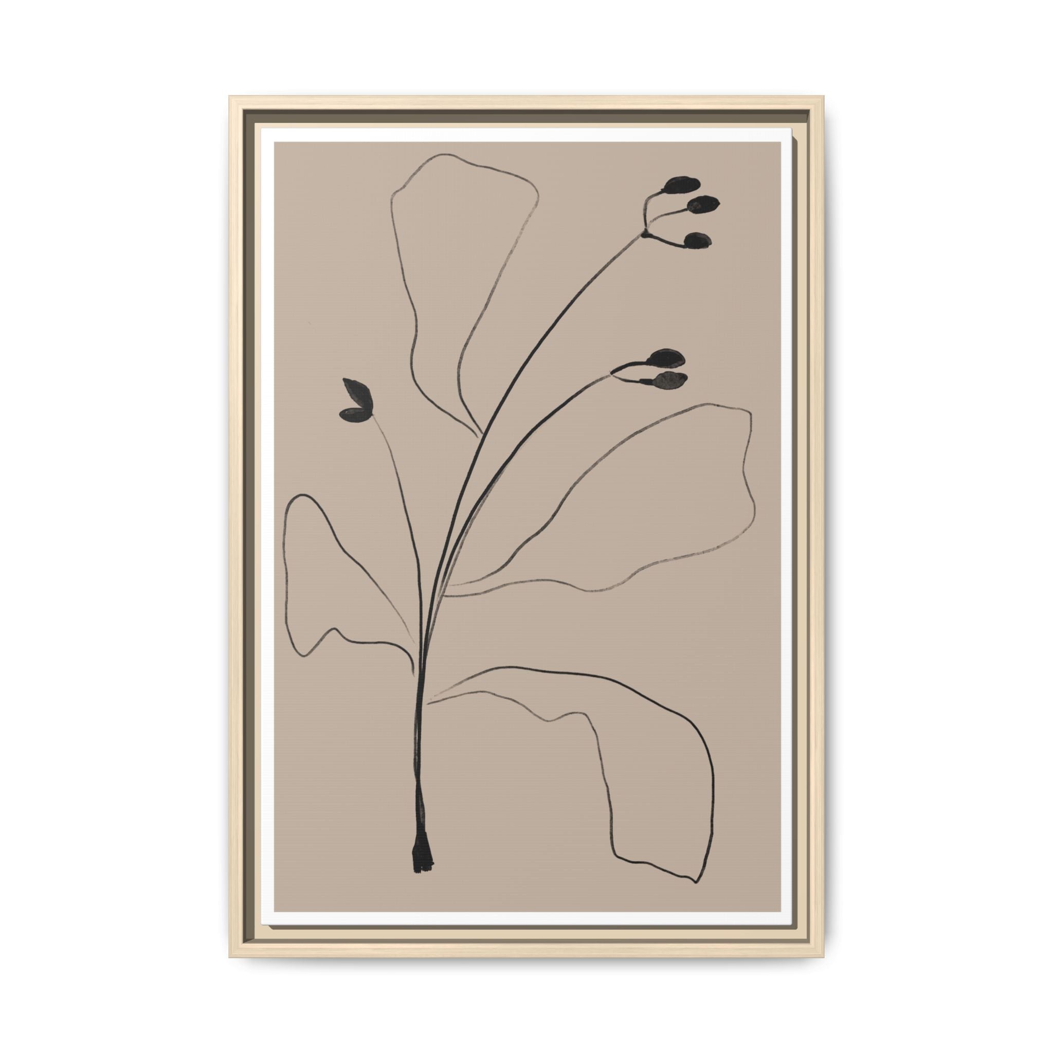 Quiet Botanical Gesture - Framed