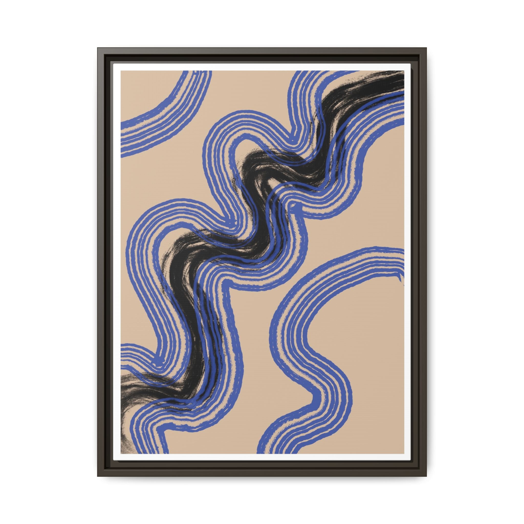 Indigo Rhythm Passage - Framed
