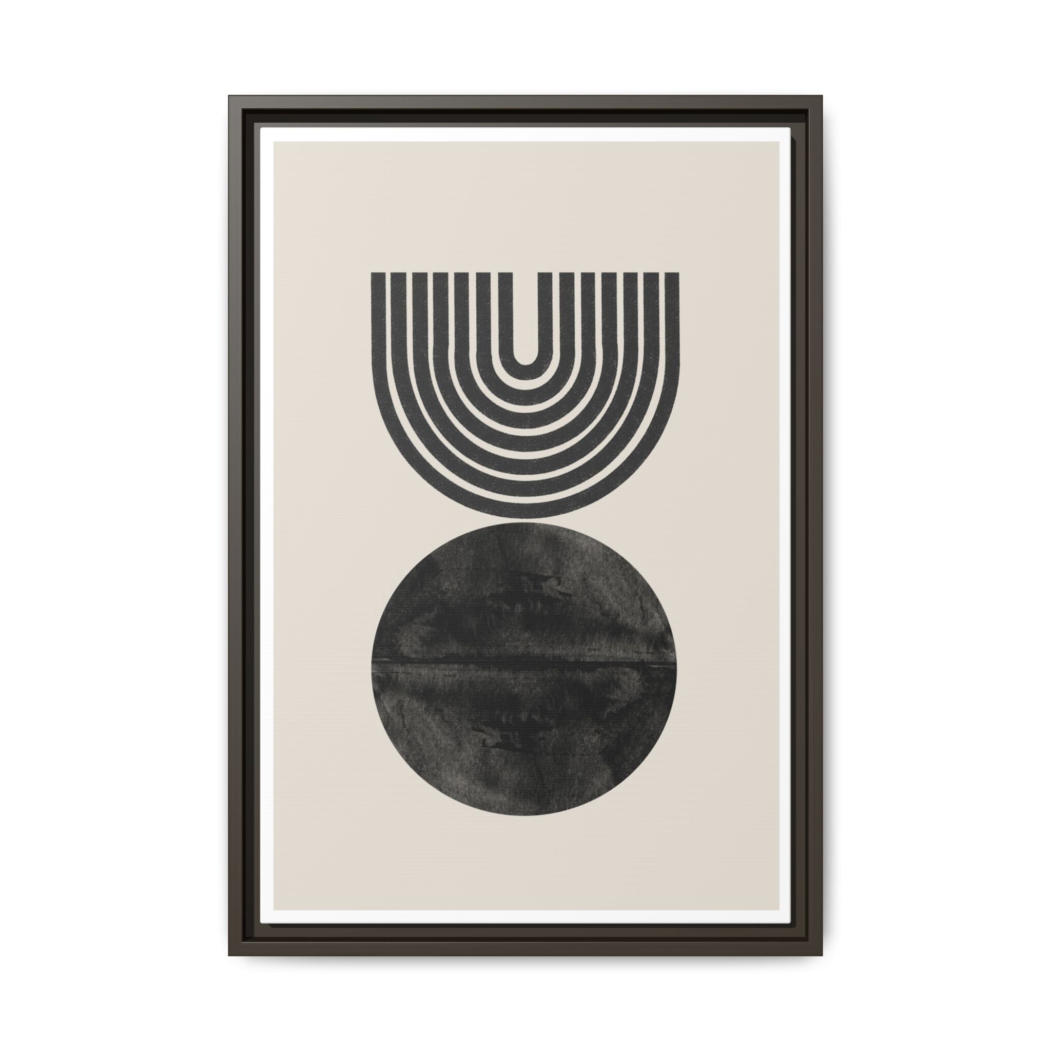 Obsidian Echo Arches - Framed