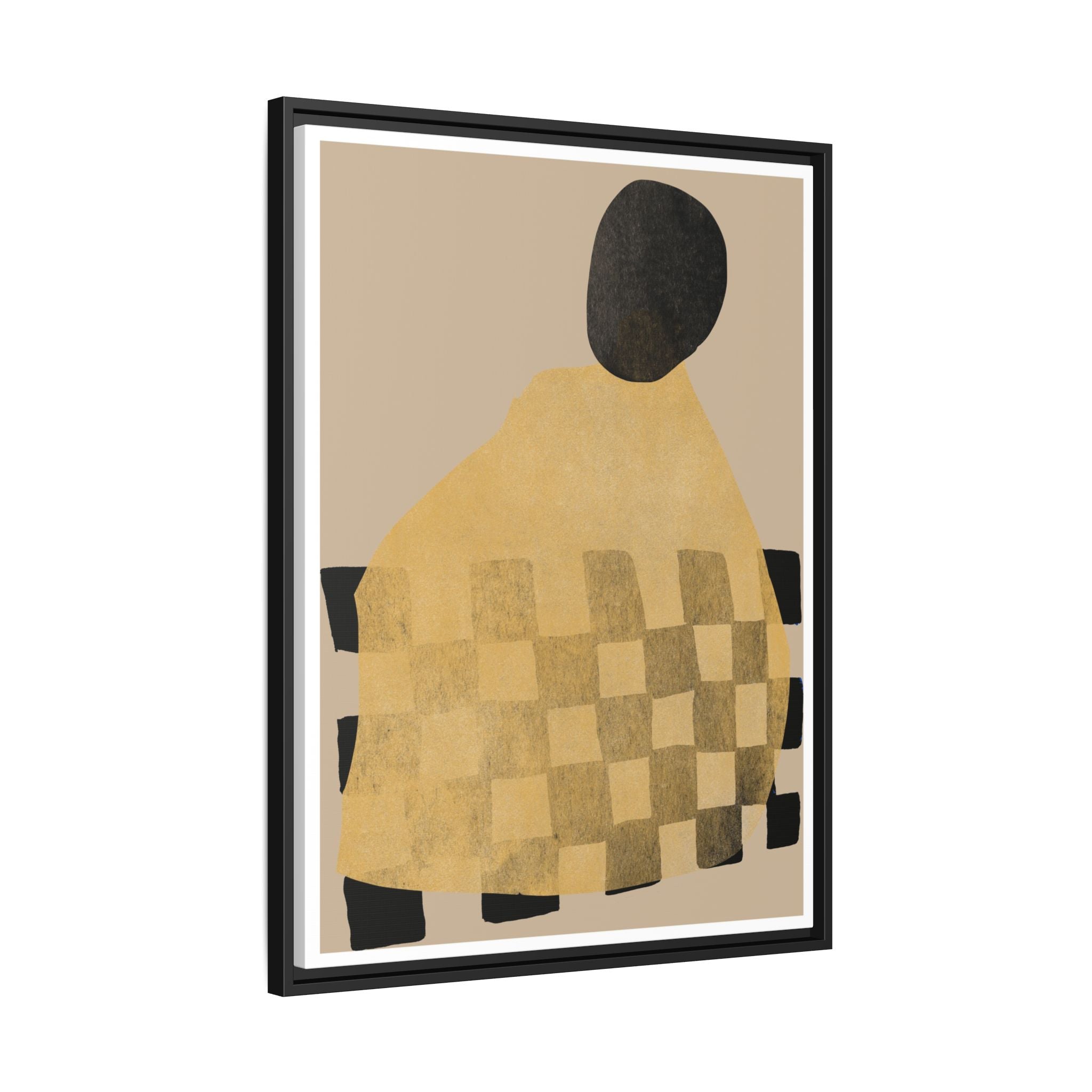 Golden Hearth Pattern Drift - Framed
