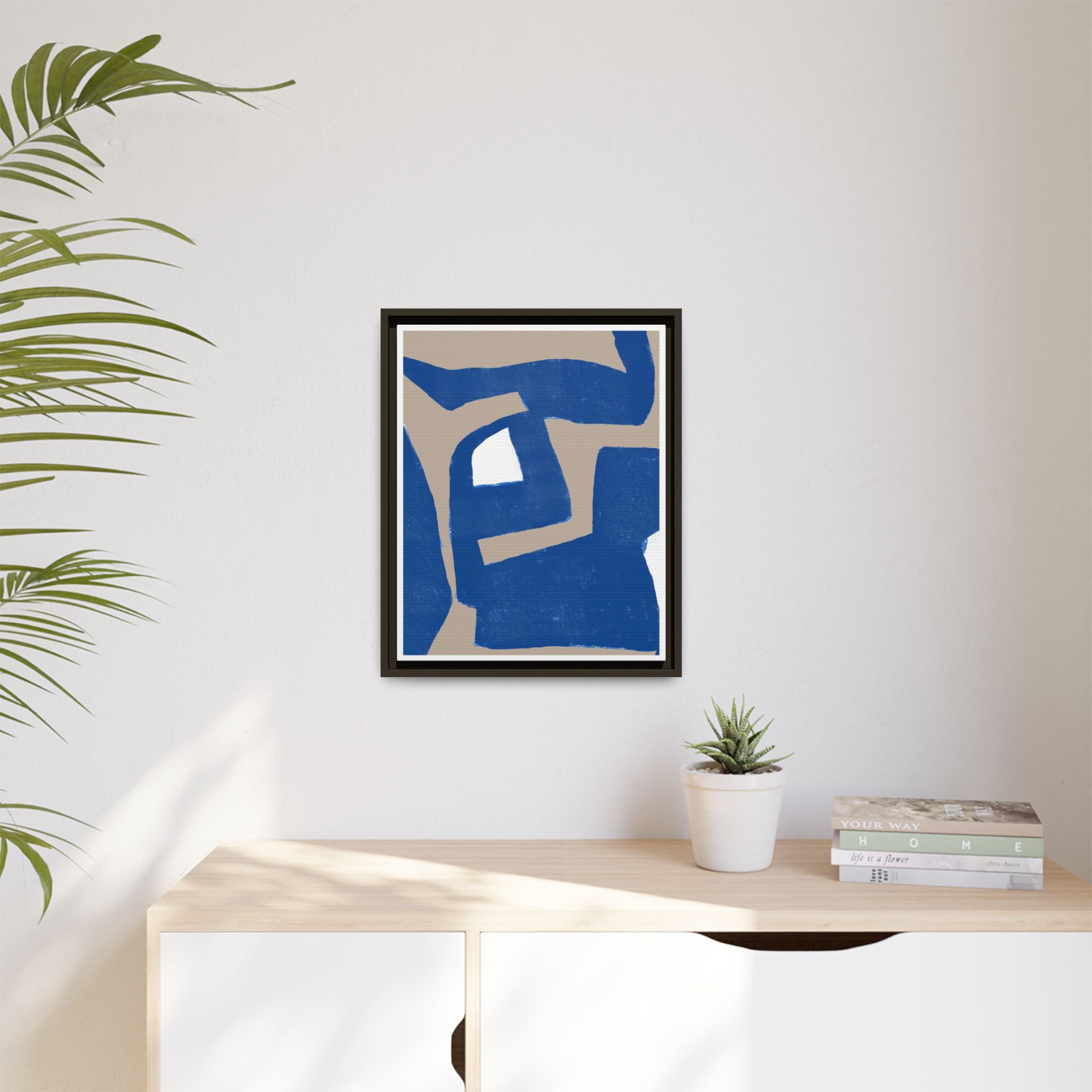 Cobalt Passage Echoes - Framed