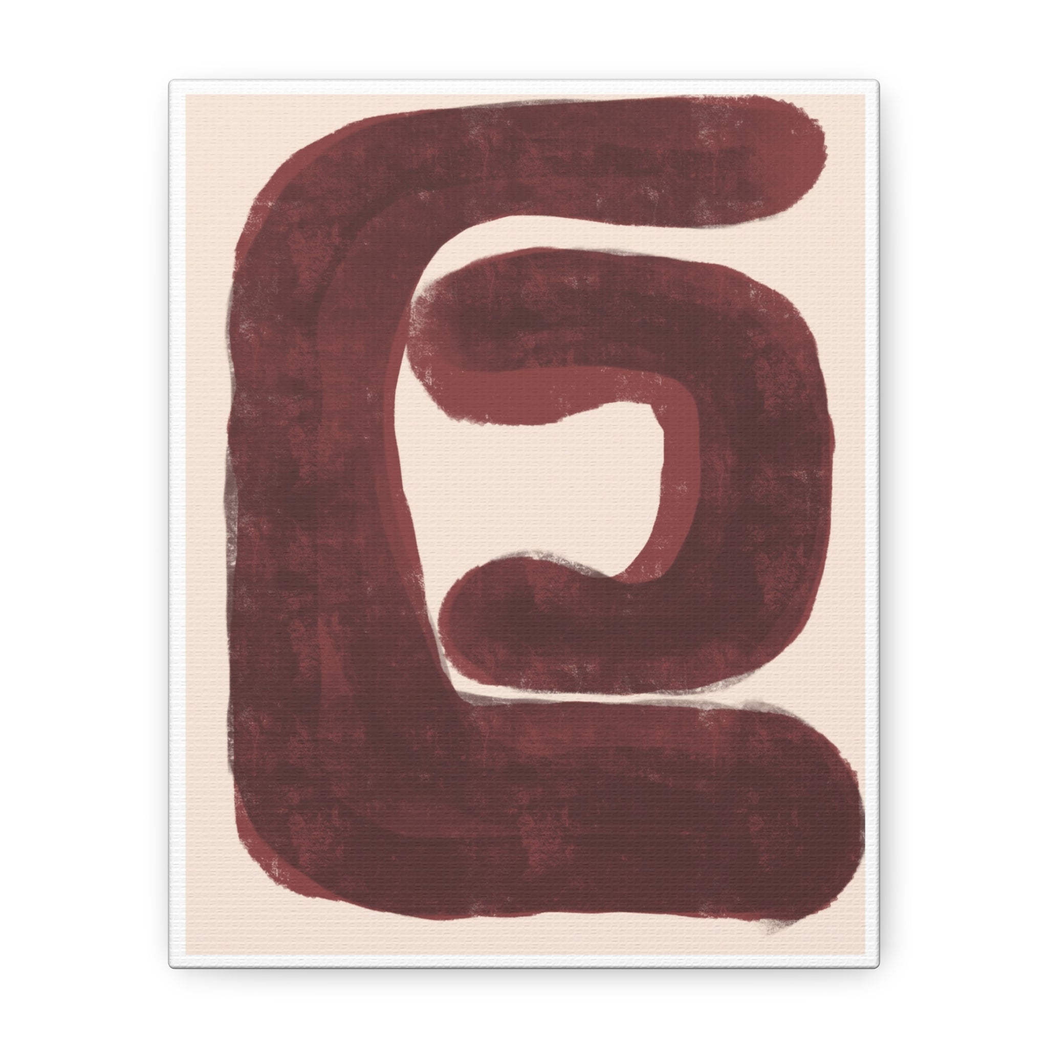 Burgundy Echo Form - Canvas