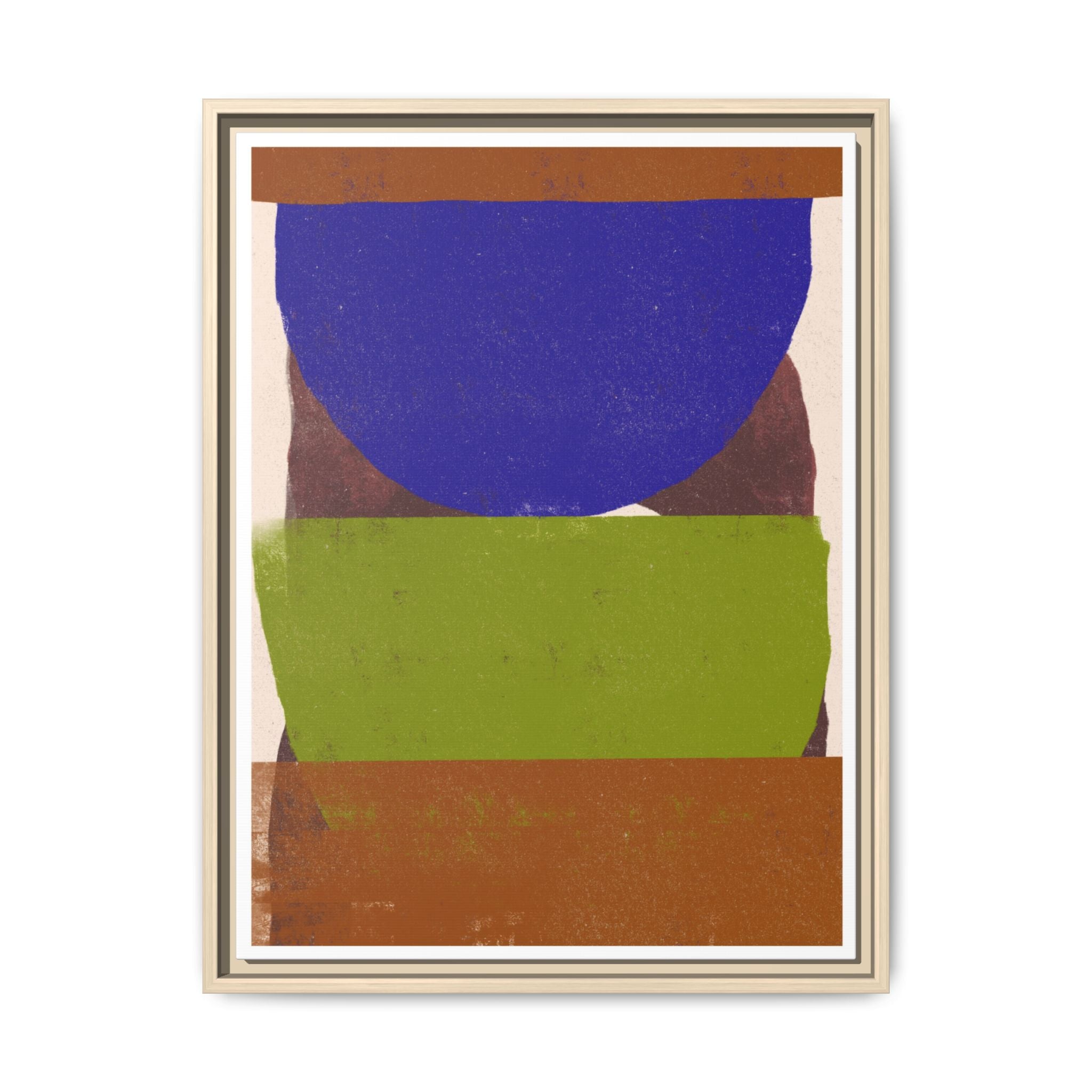 Cobalt Meadow Horizon - Framed