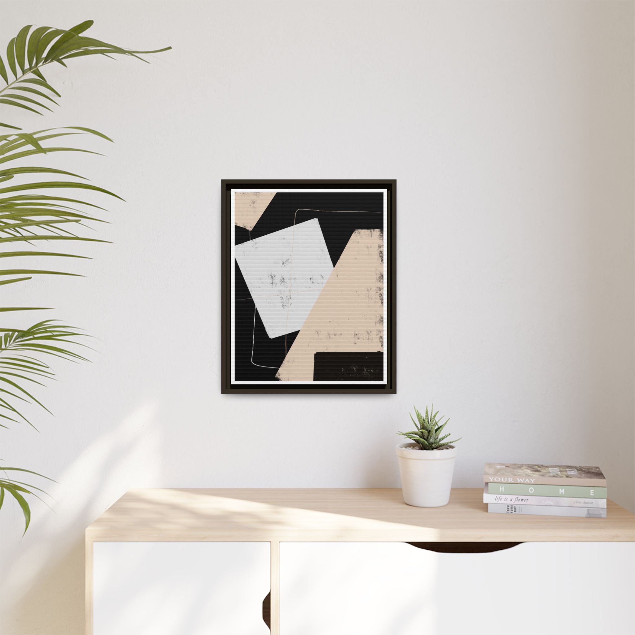 Silent Geometry Passage - Framed
