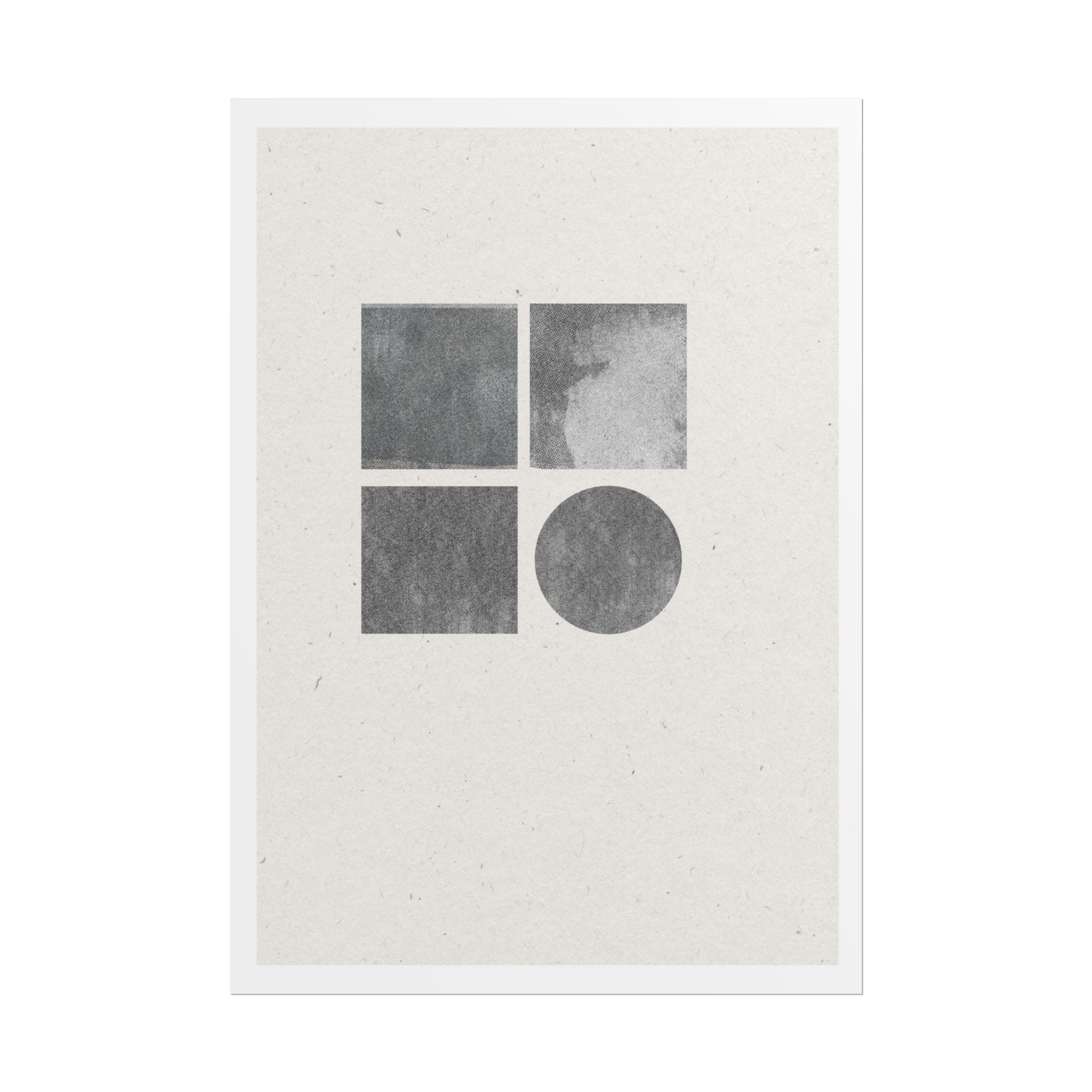 Muted Geometry Quartet - Poster