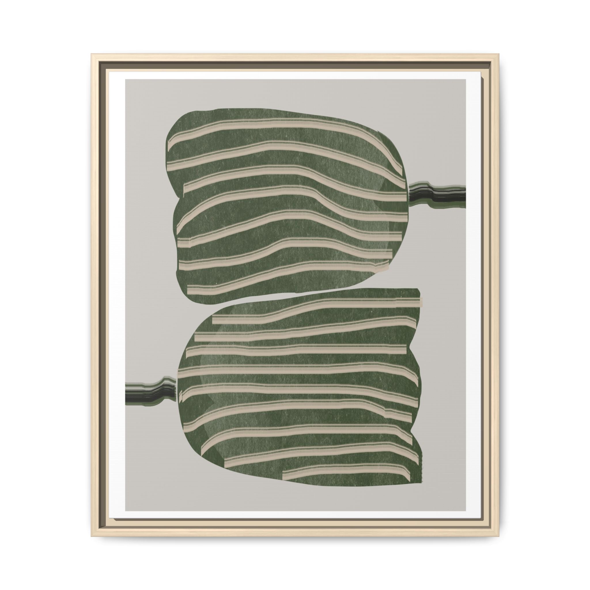 Verdant Echo Layers - Framed