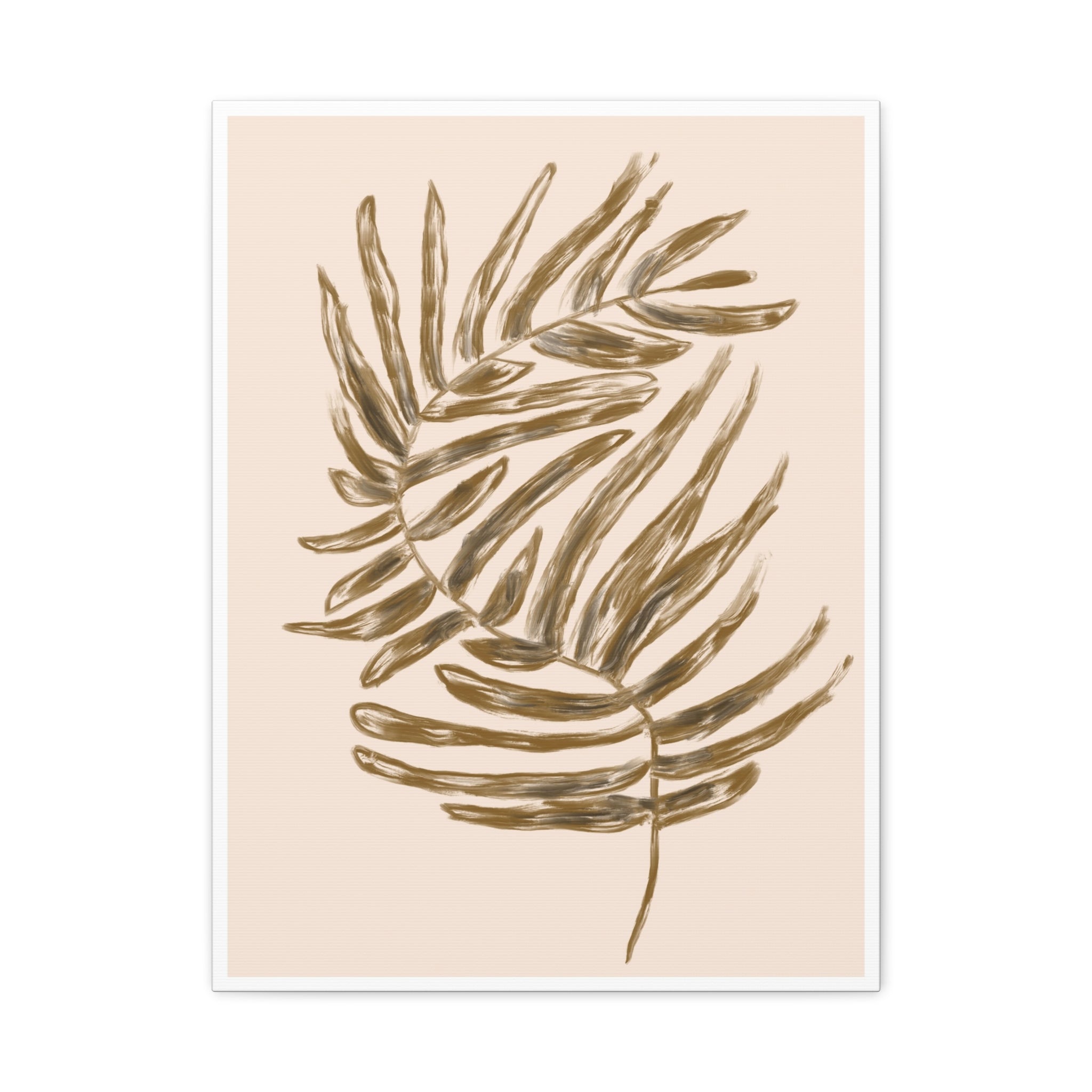 Golden Frond Reverie - Canvas