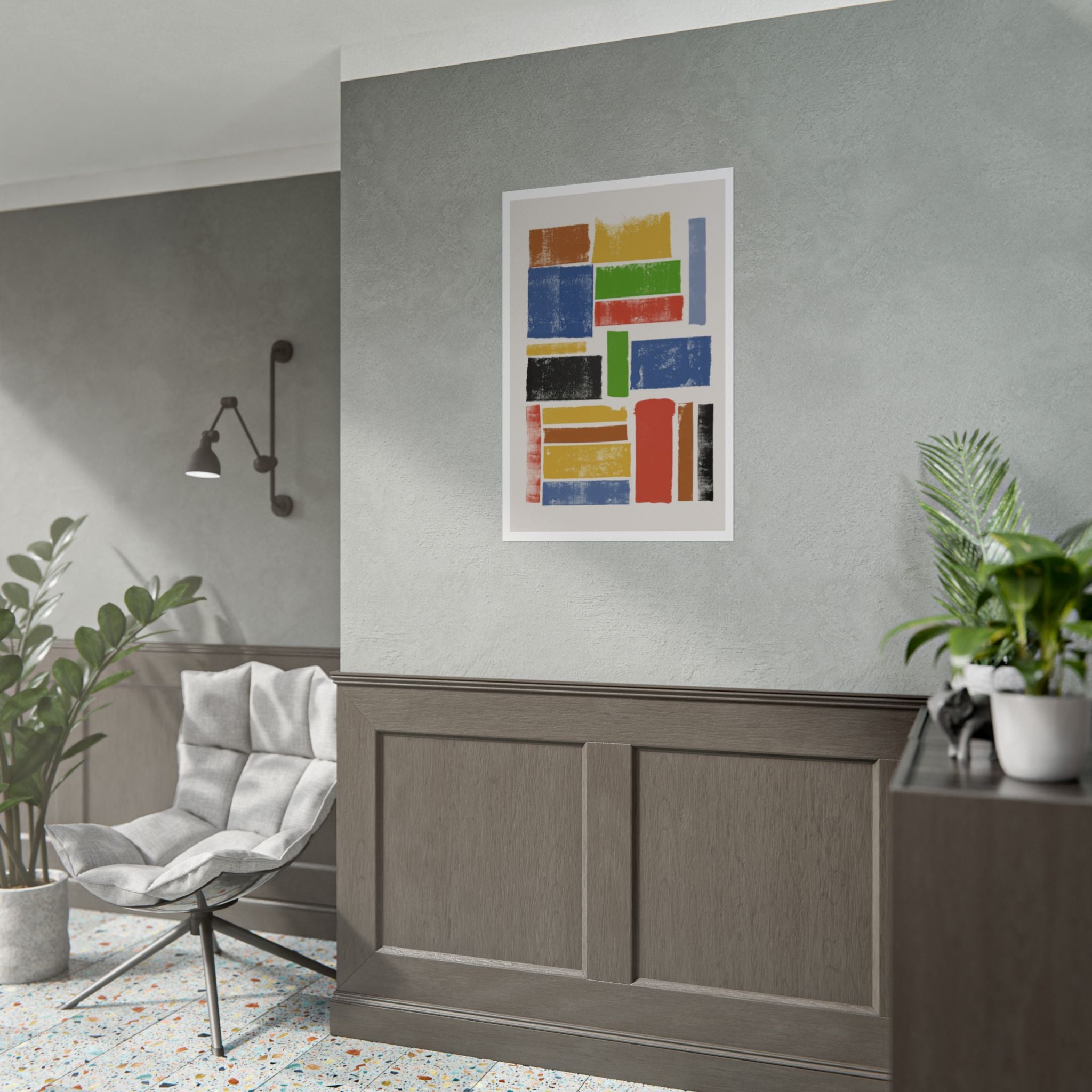 Playful Color Rhythm - Poster