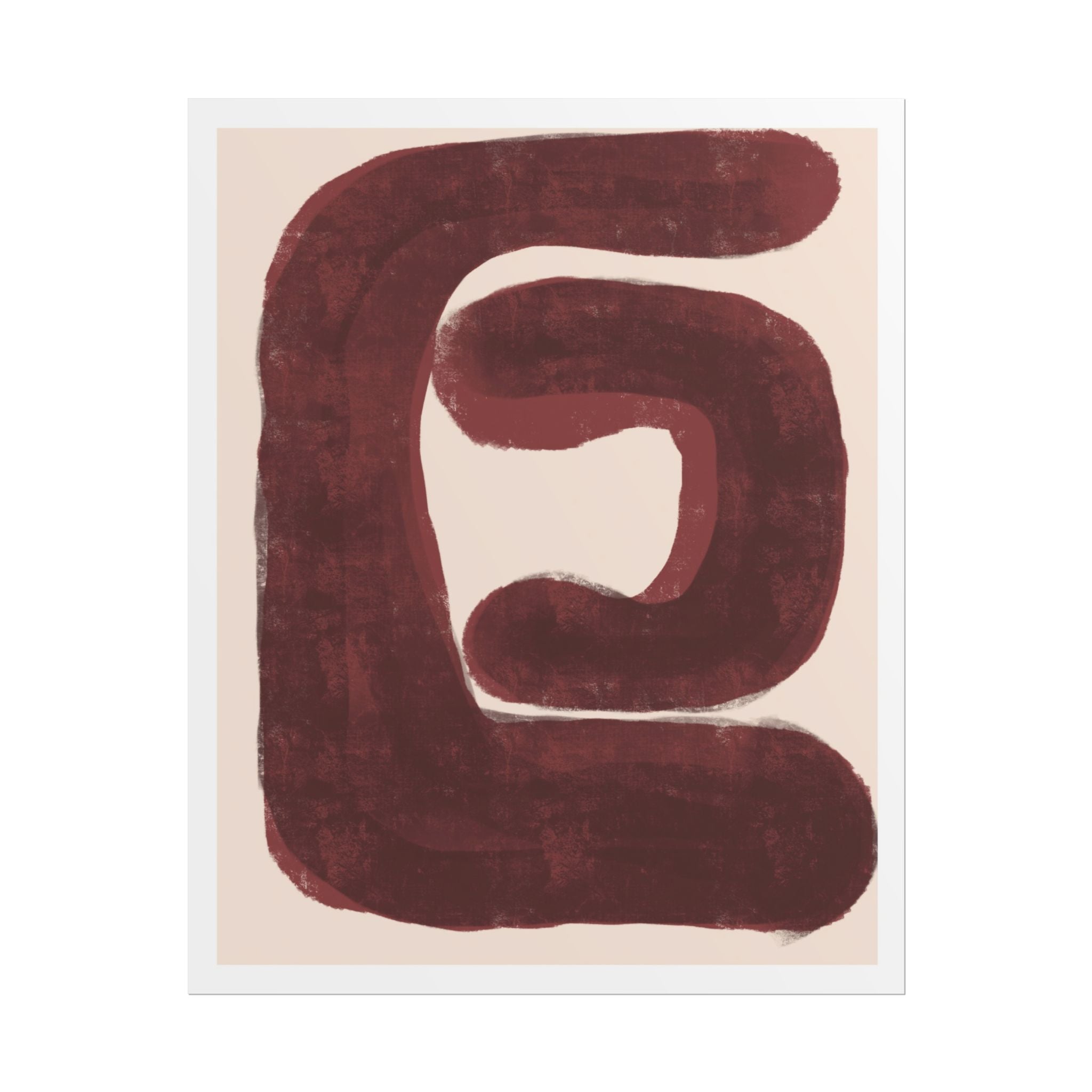 Burgundy Echo Form - Poster