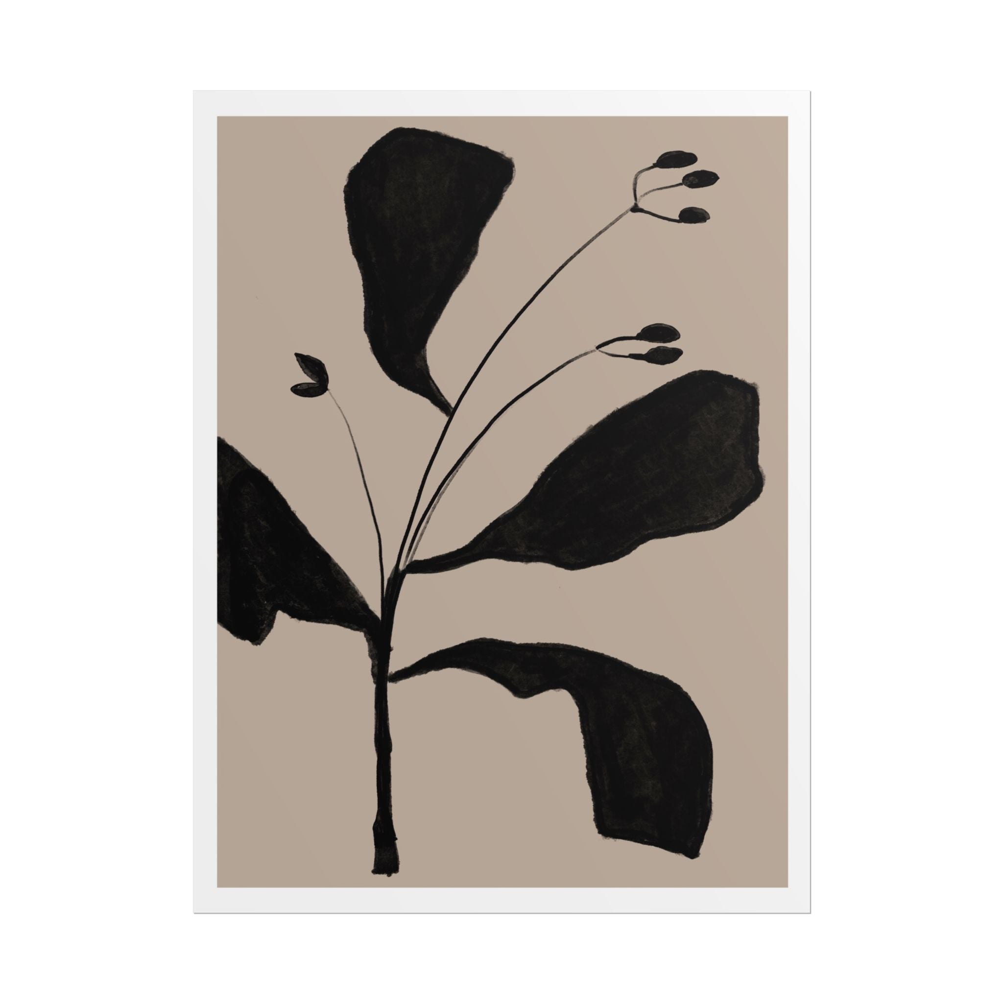 Noir Botanical Silence - Poster