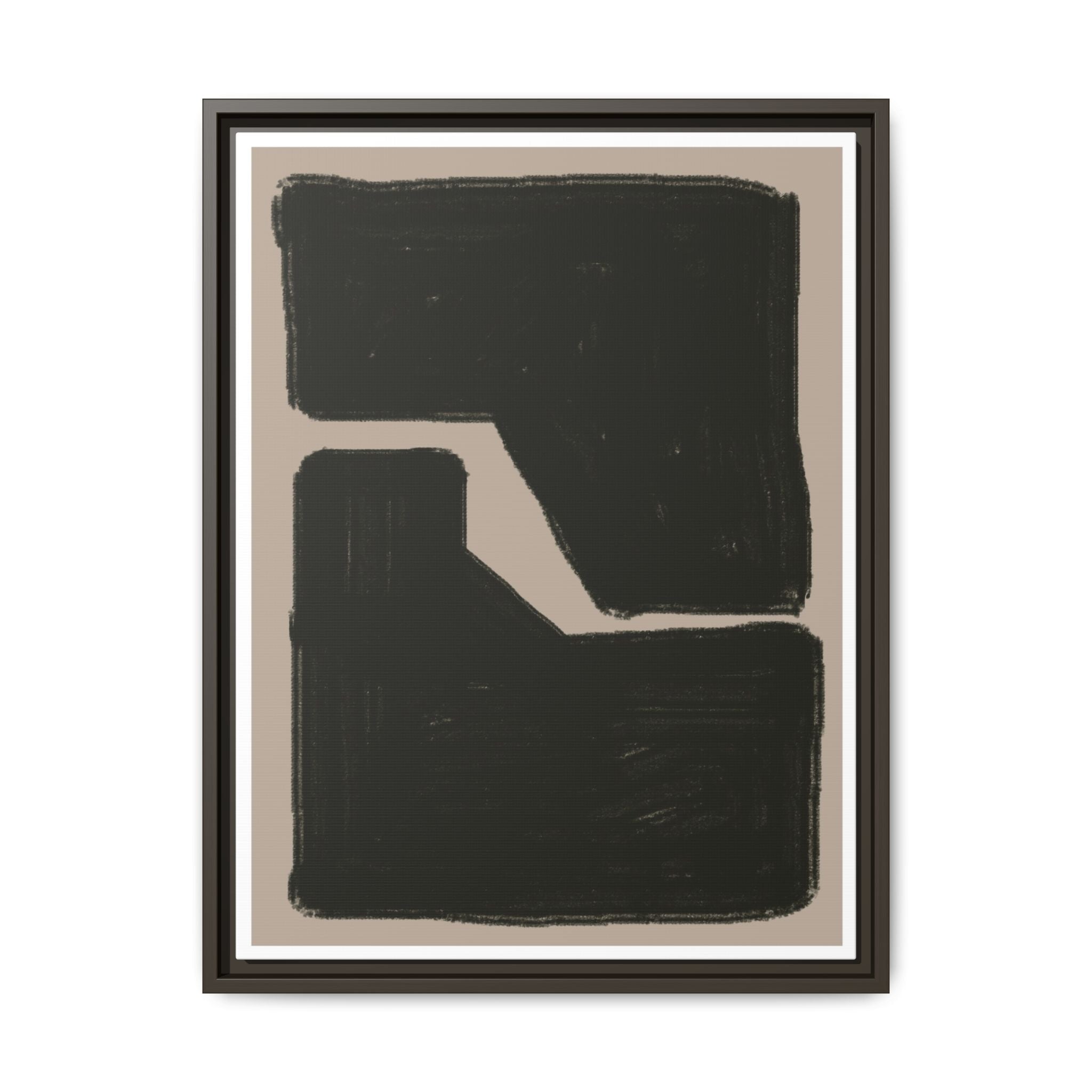 Midnight Geometry Passage - Framed