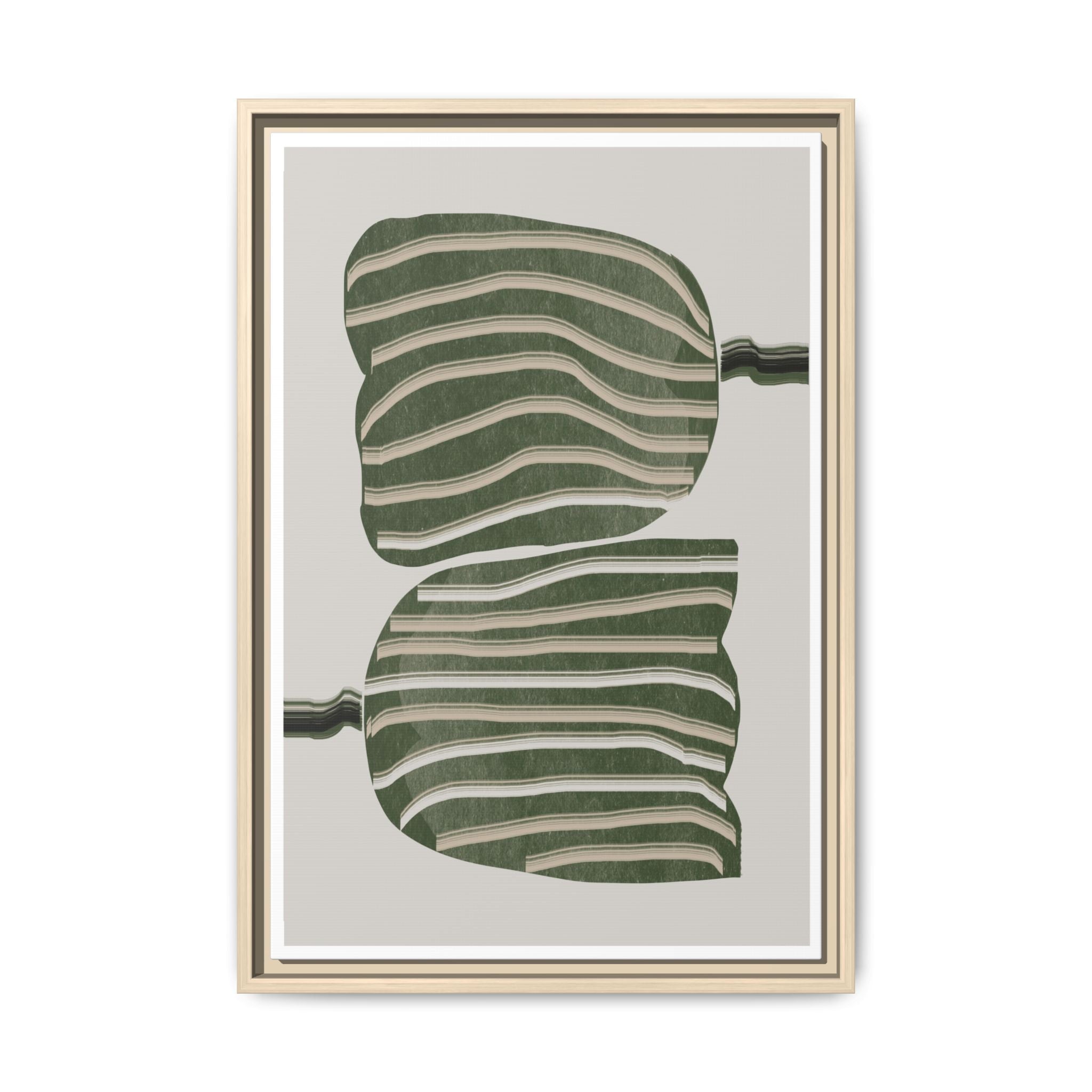Verdant Echo Layers - Framed