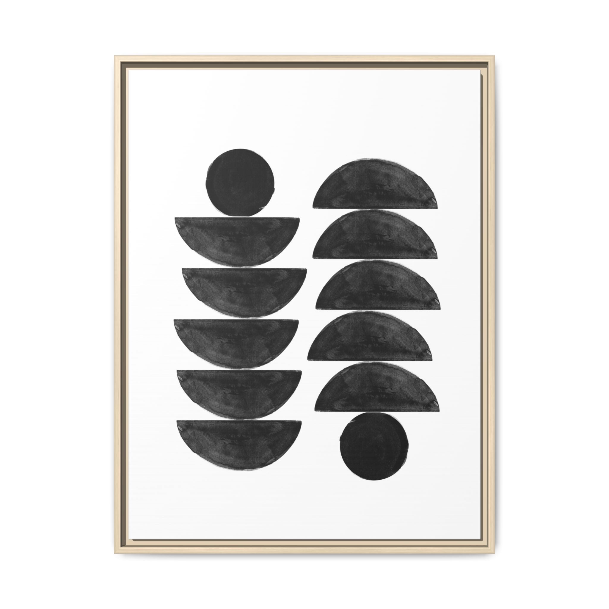 Obsidian Balance Echoes - Framed