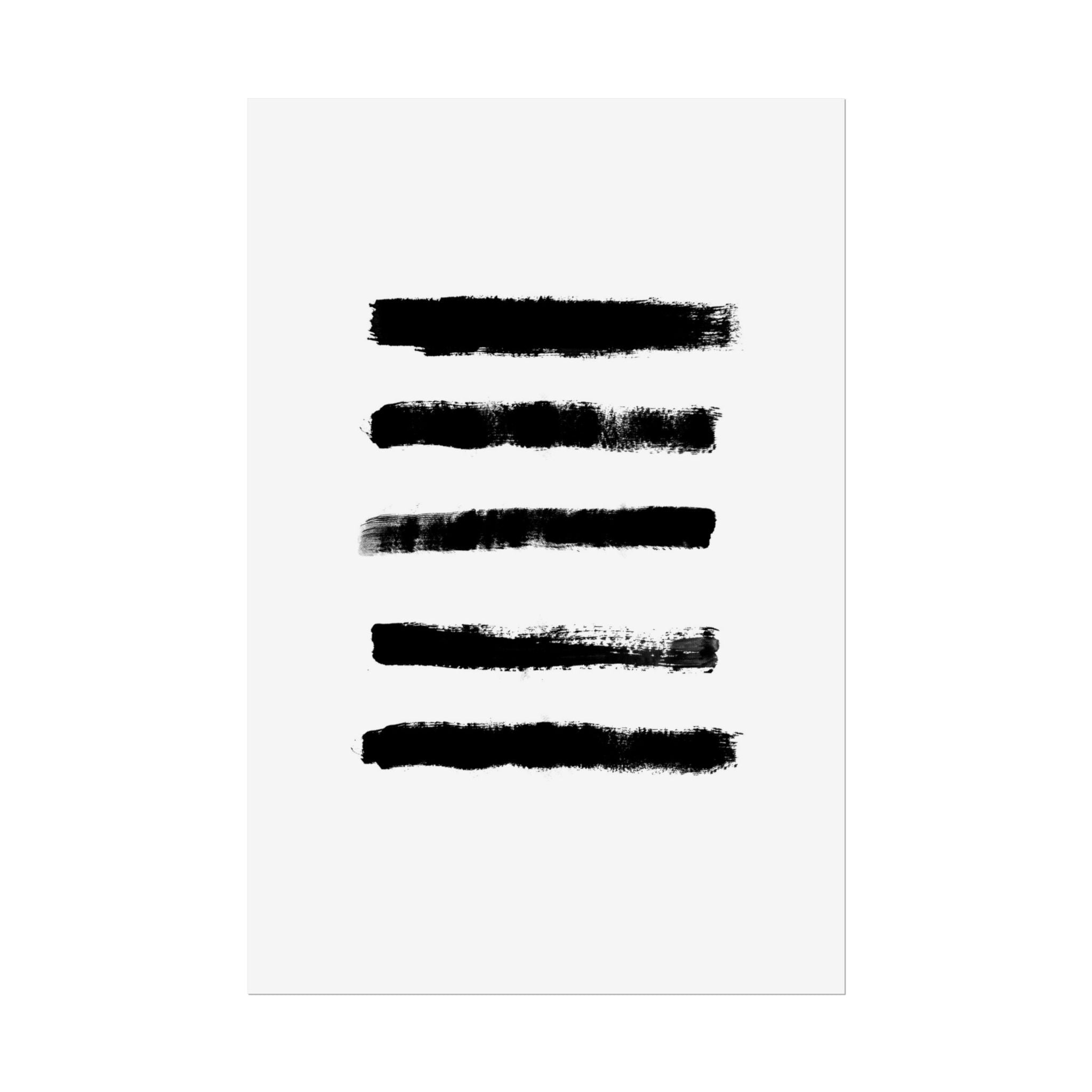 Obsidian Silence Strokes - Poster