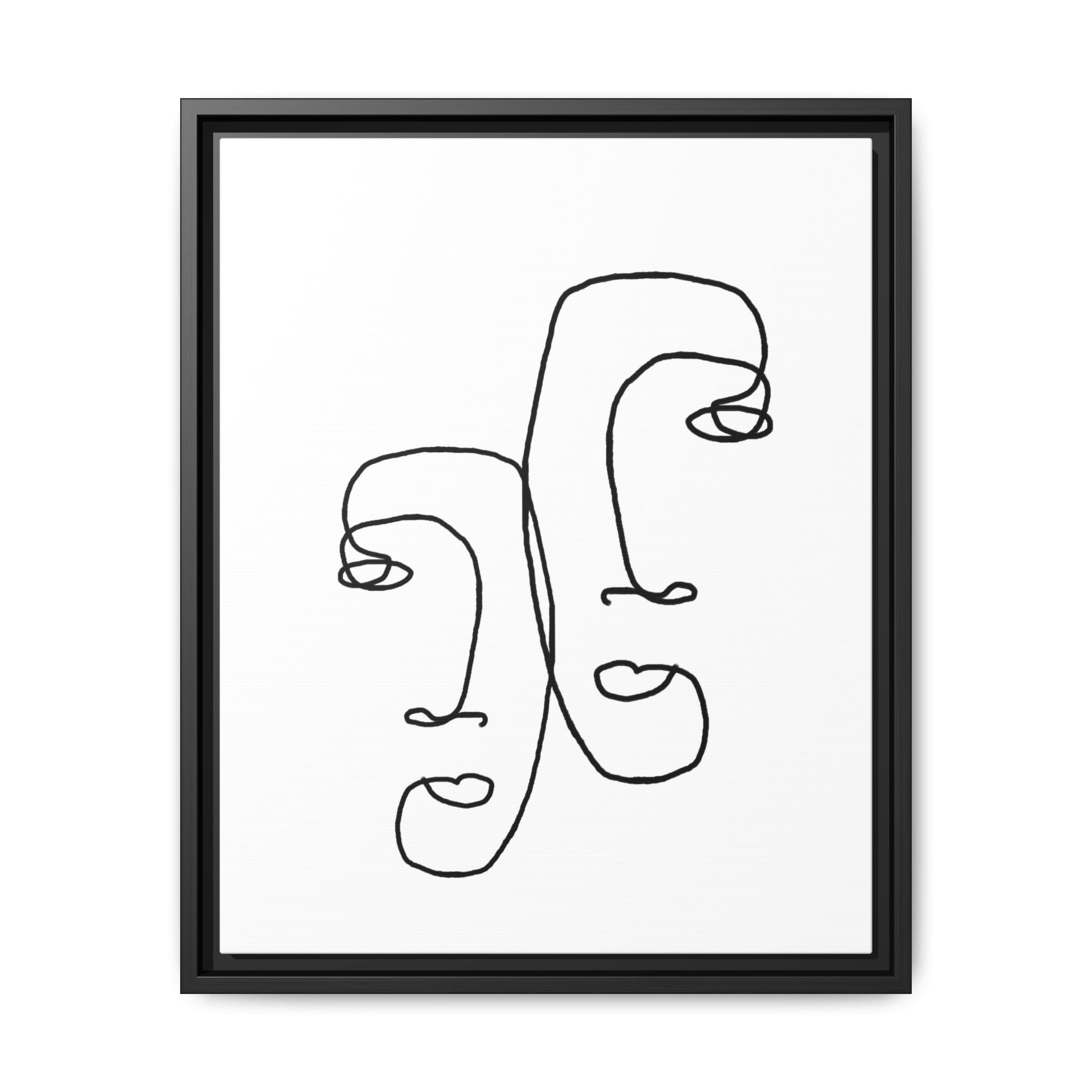 Silent Dual Reflections - Framed