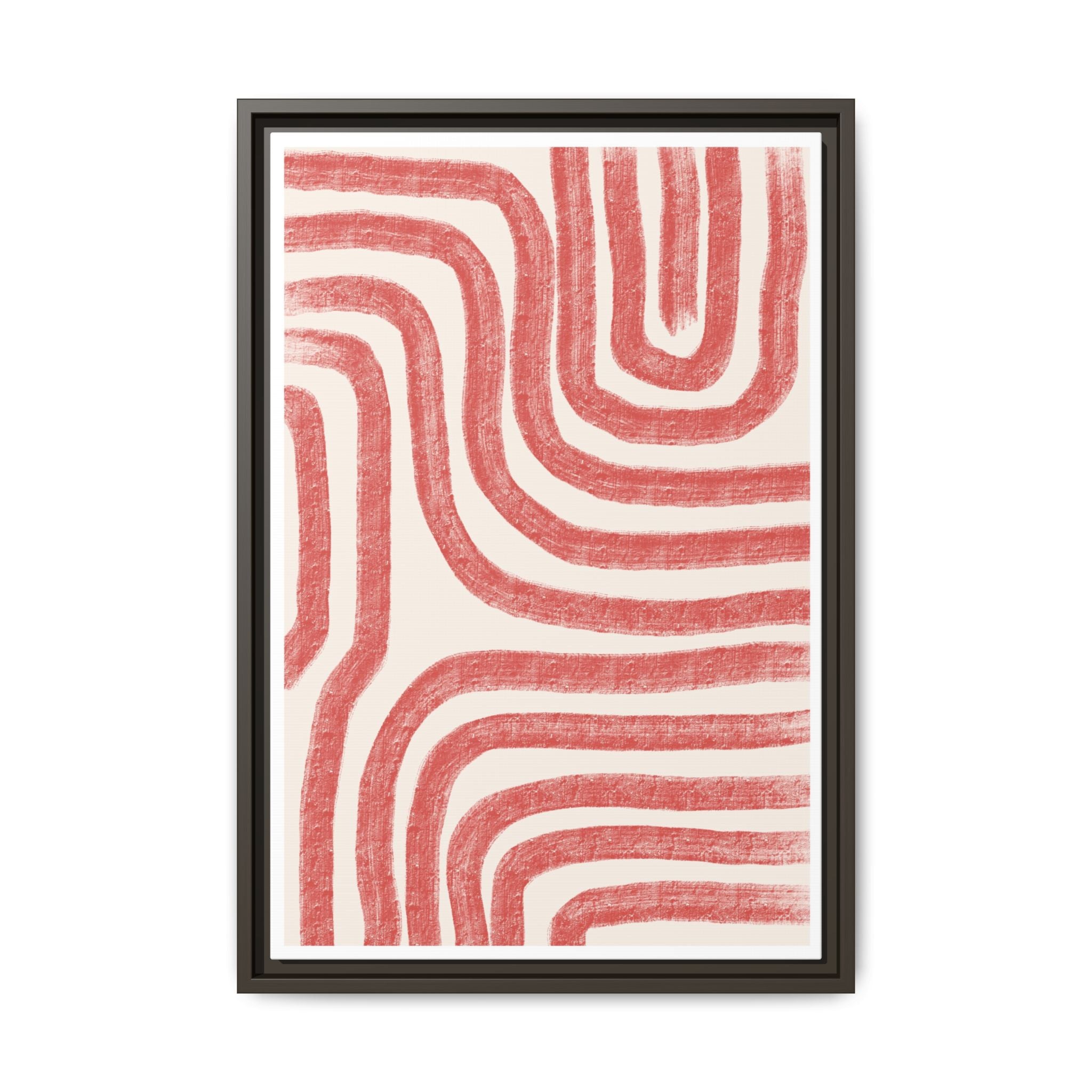Coral Drift Pathways - Framed