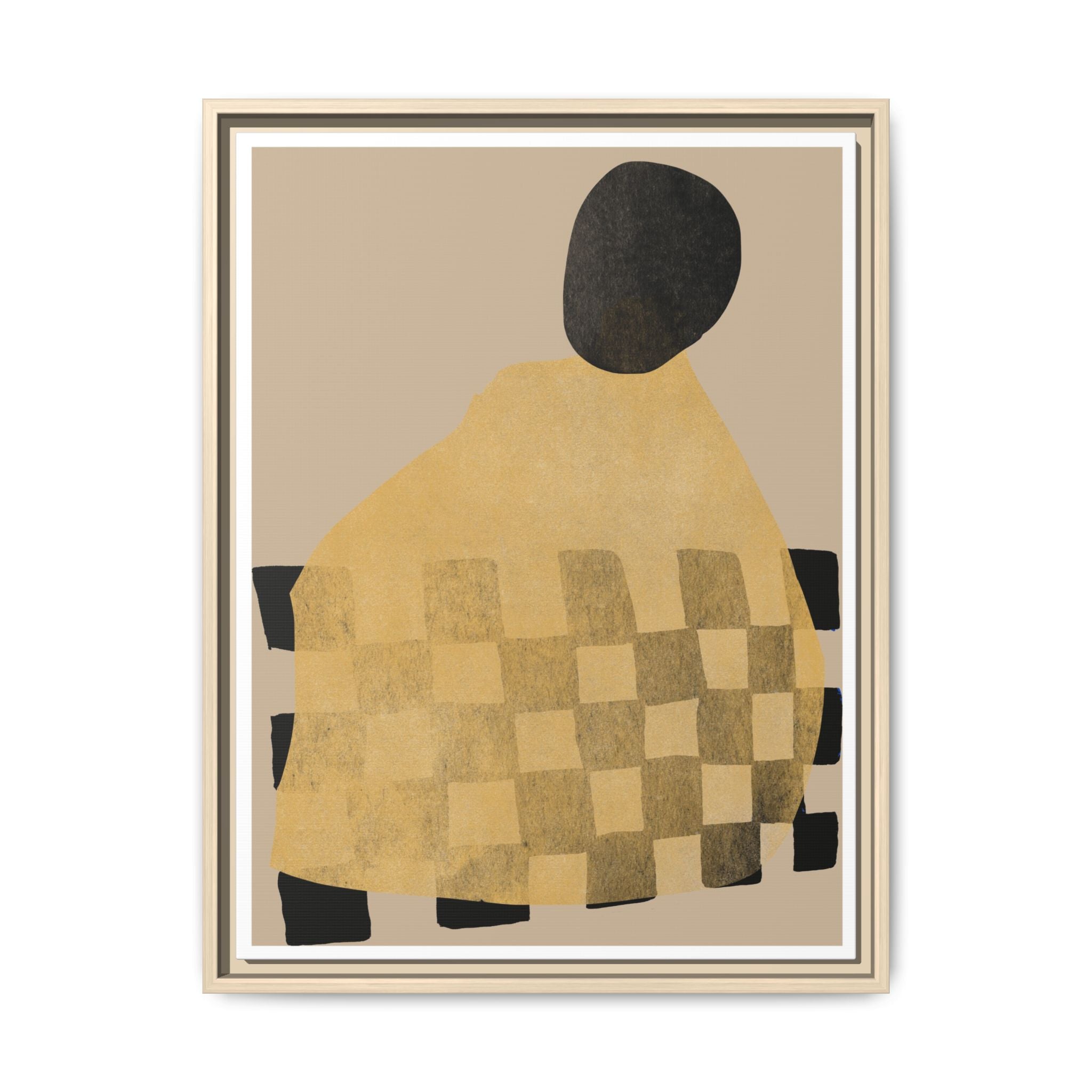 Golden Hearth Pattern Drift - Framed