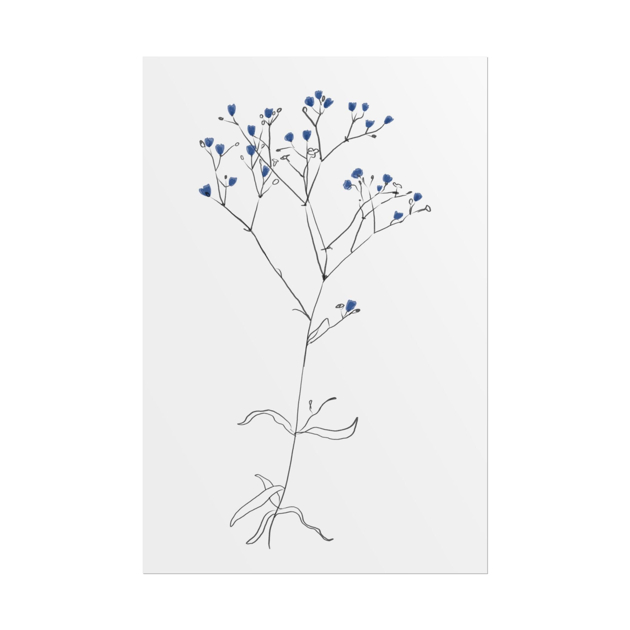 Blue Meadow Whisper - Poster