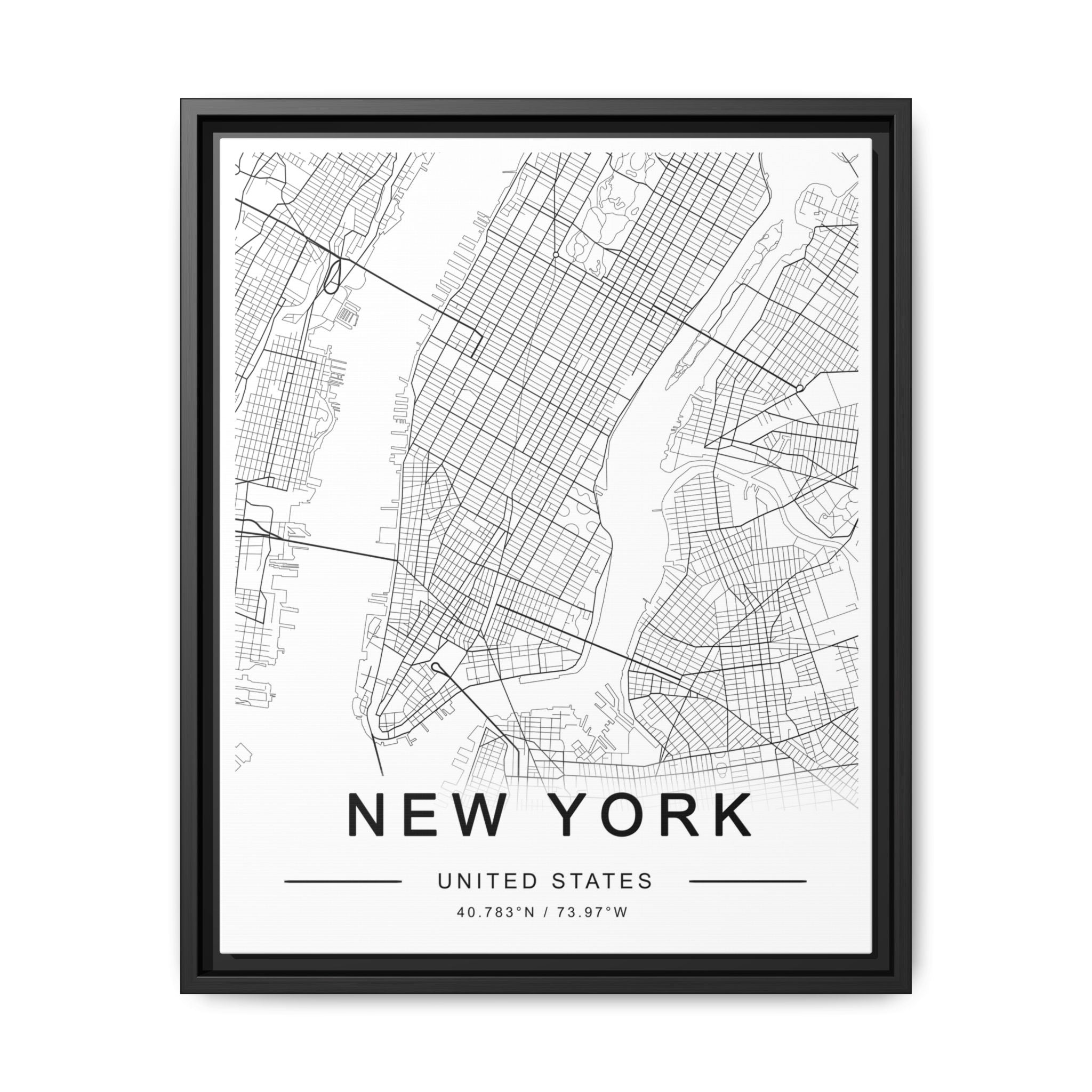 Metropolitan Gridline Reverie - Framed