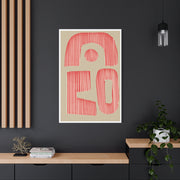 Coral Echo Forms - Canvas