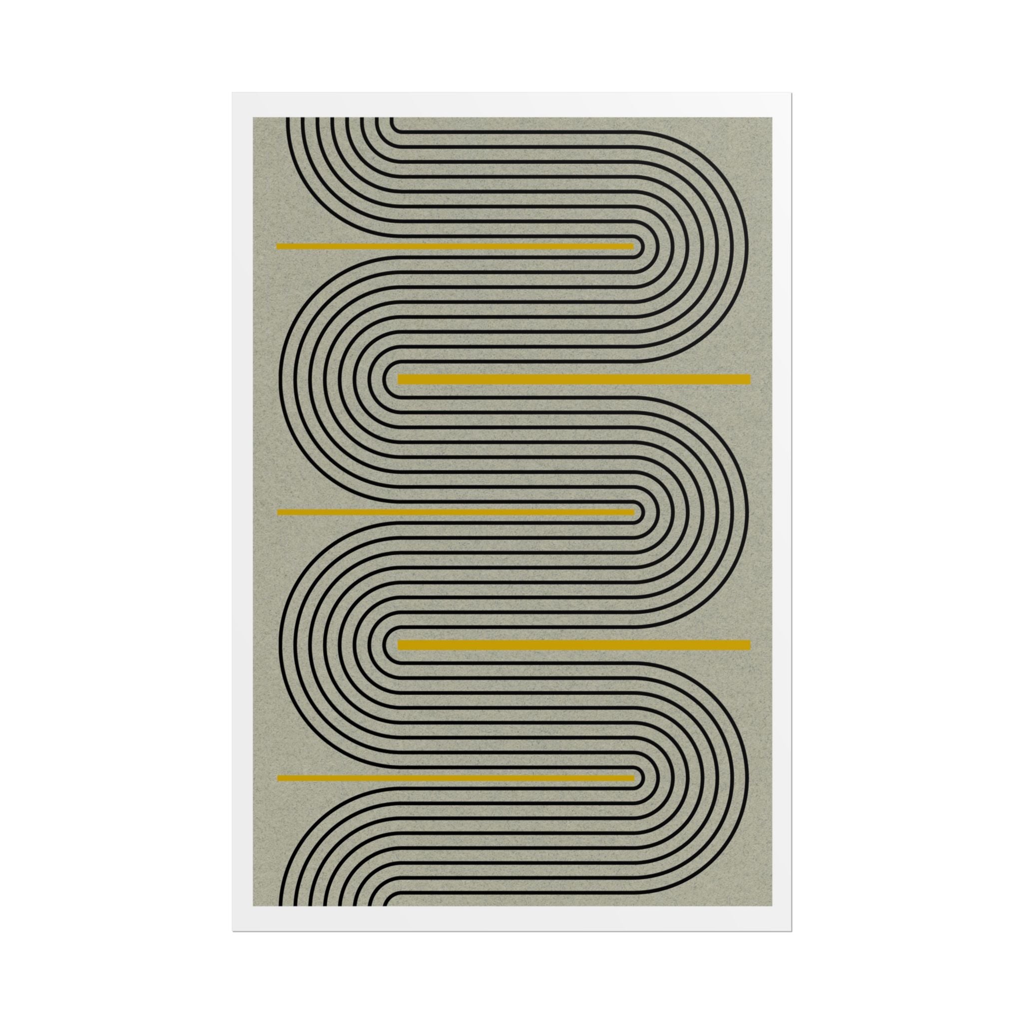 Golden Current Geometry - Poster