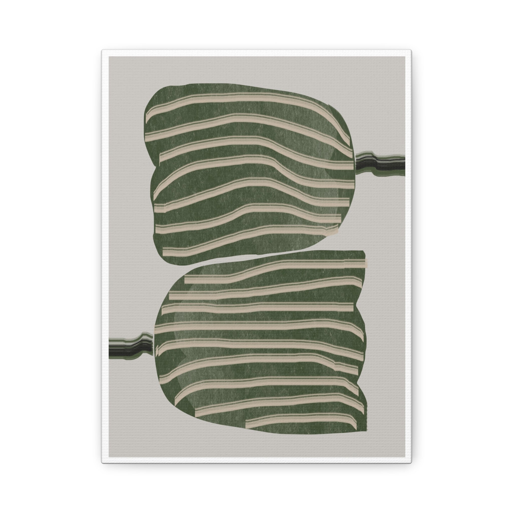 Verdant Echo Layers - Canvas
