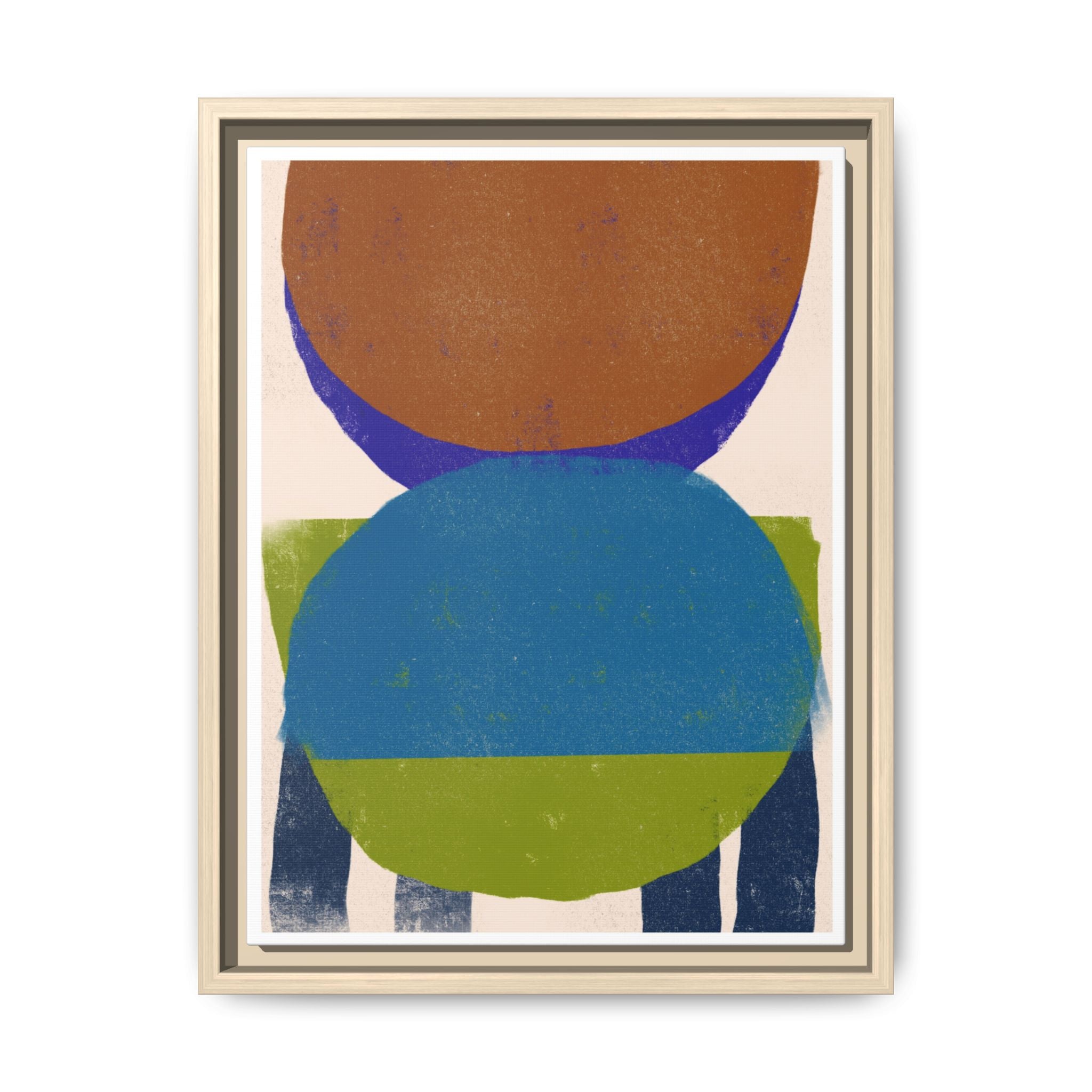 Azure Meadow Eclipse - Framed