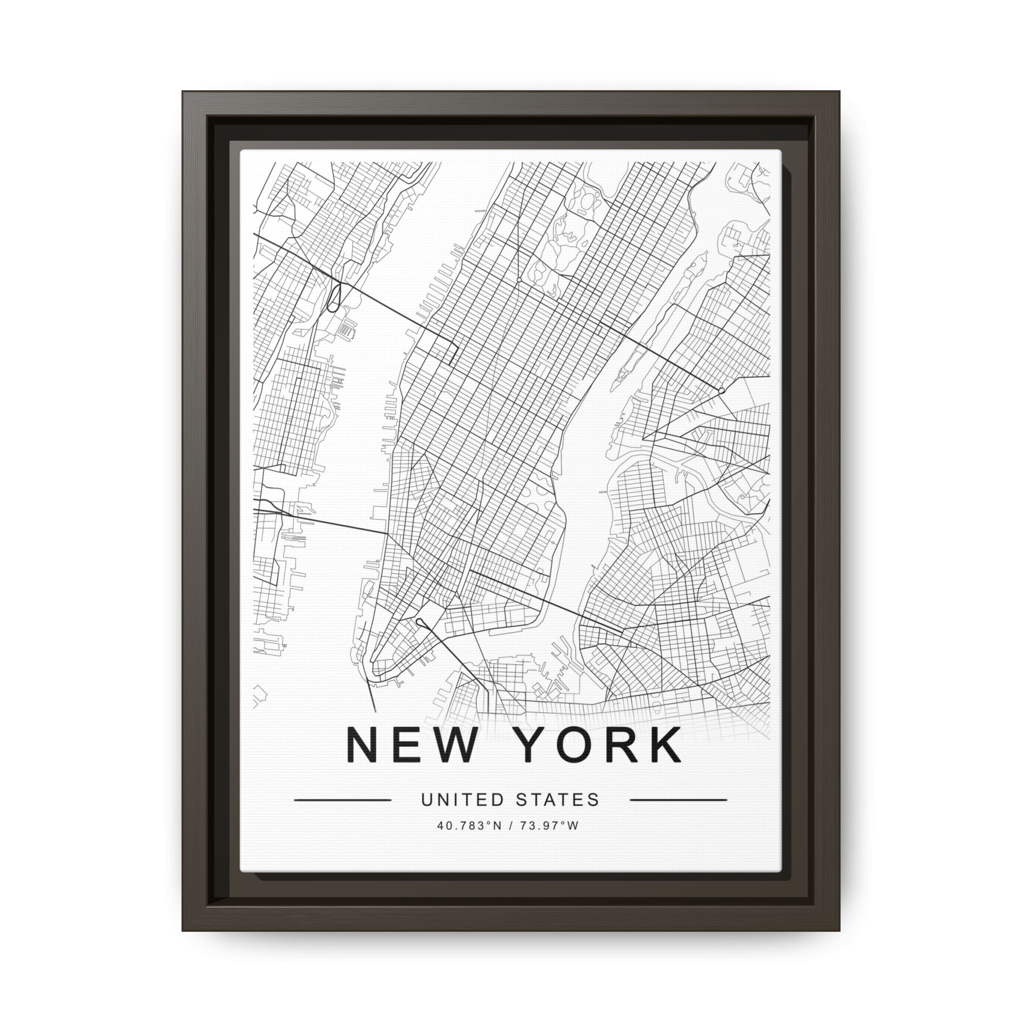 Metropolitan Gridline Reverie - Framed