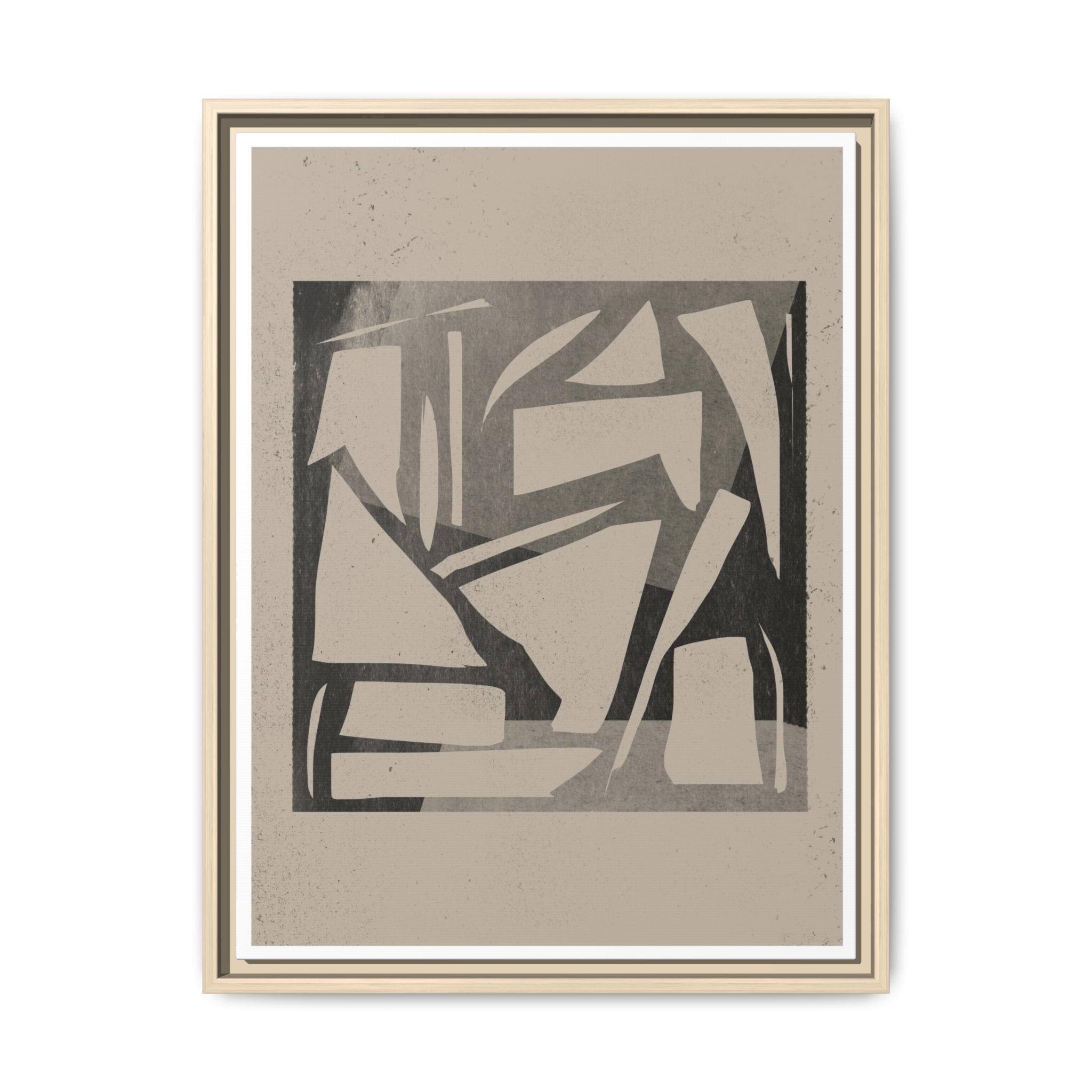 Shadow Fragment Rhythm Study - Framed