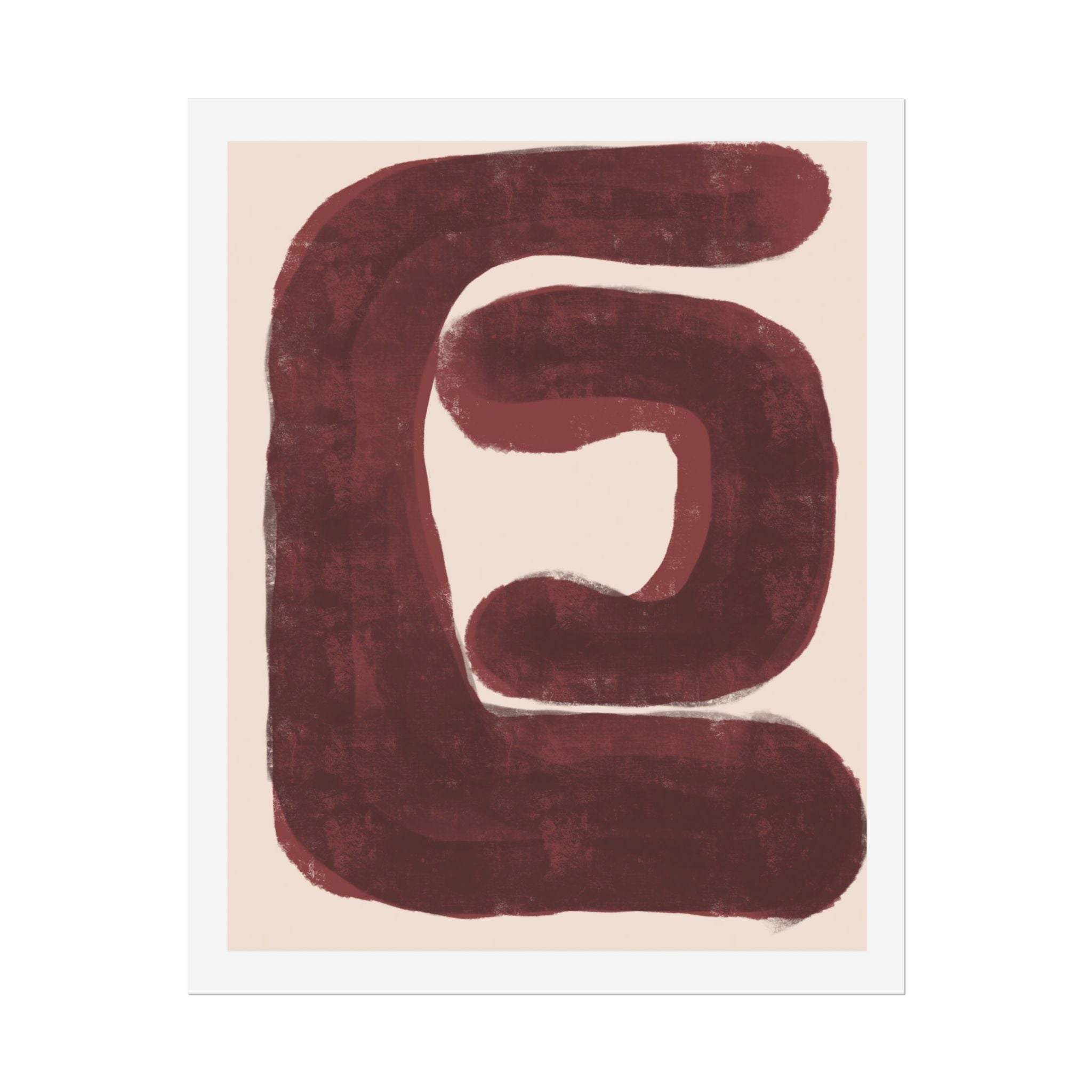 Burgundy Echo Form - Poster
