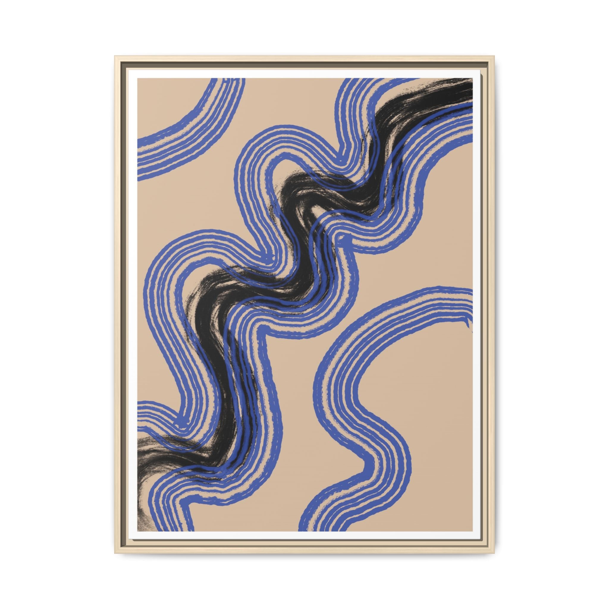 Indigo Rhythm Passage - Framed