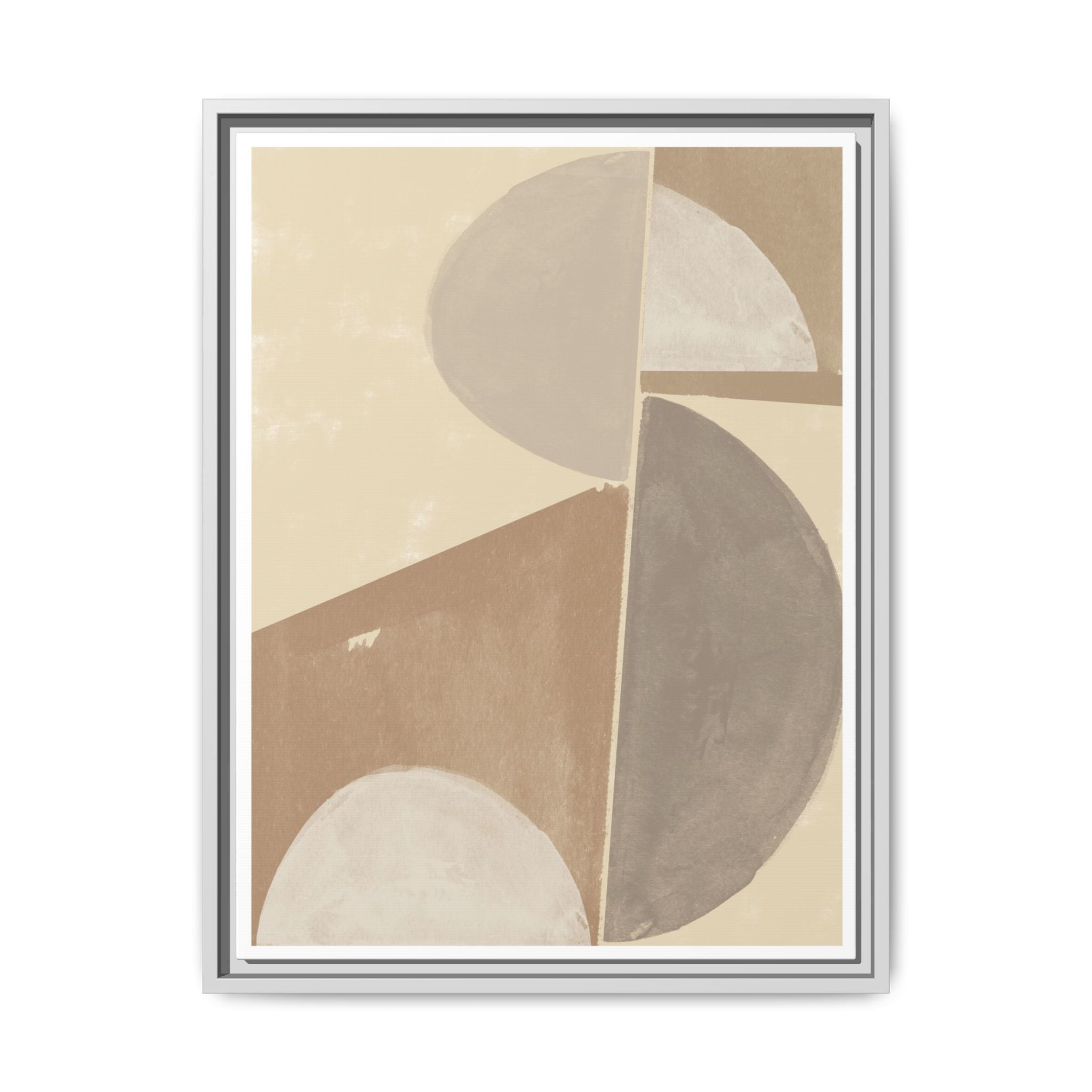 Desert Moon Geometry Echo - Framed