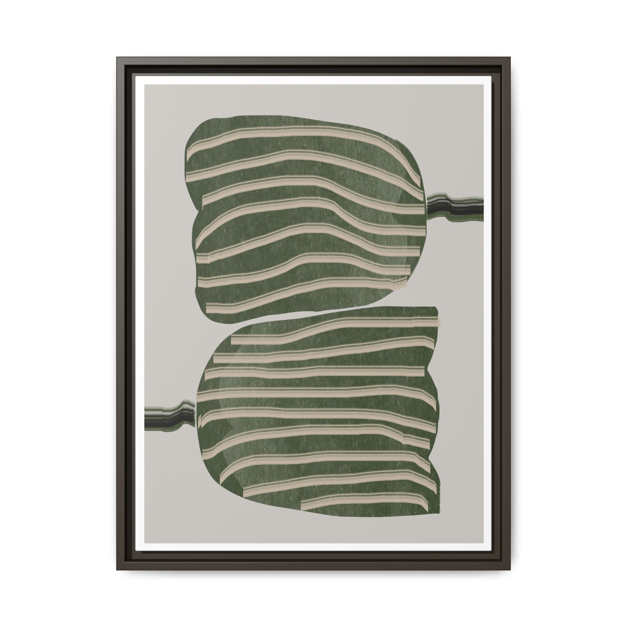 Verdant Echo Layers - Framed