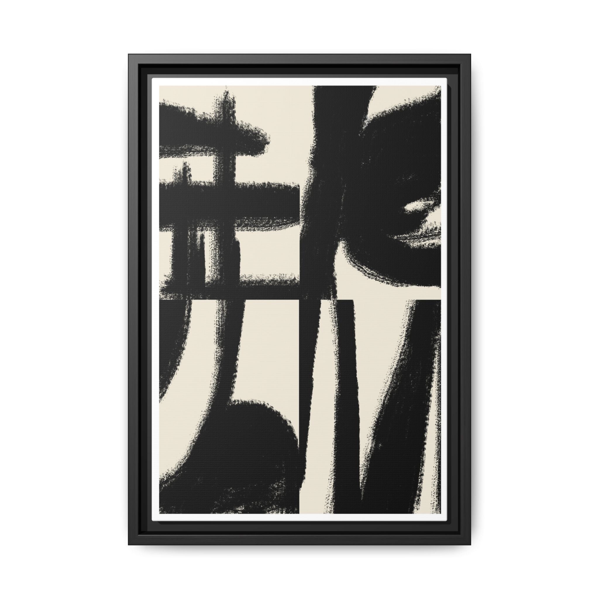 Midnight Gesture Fragments - Framed