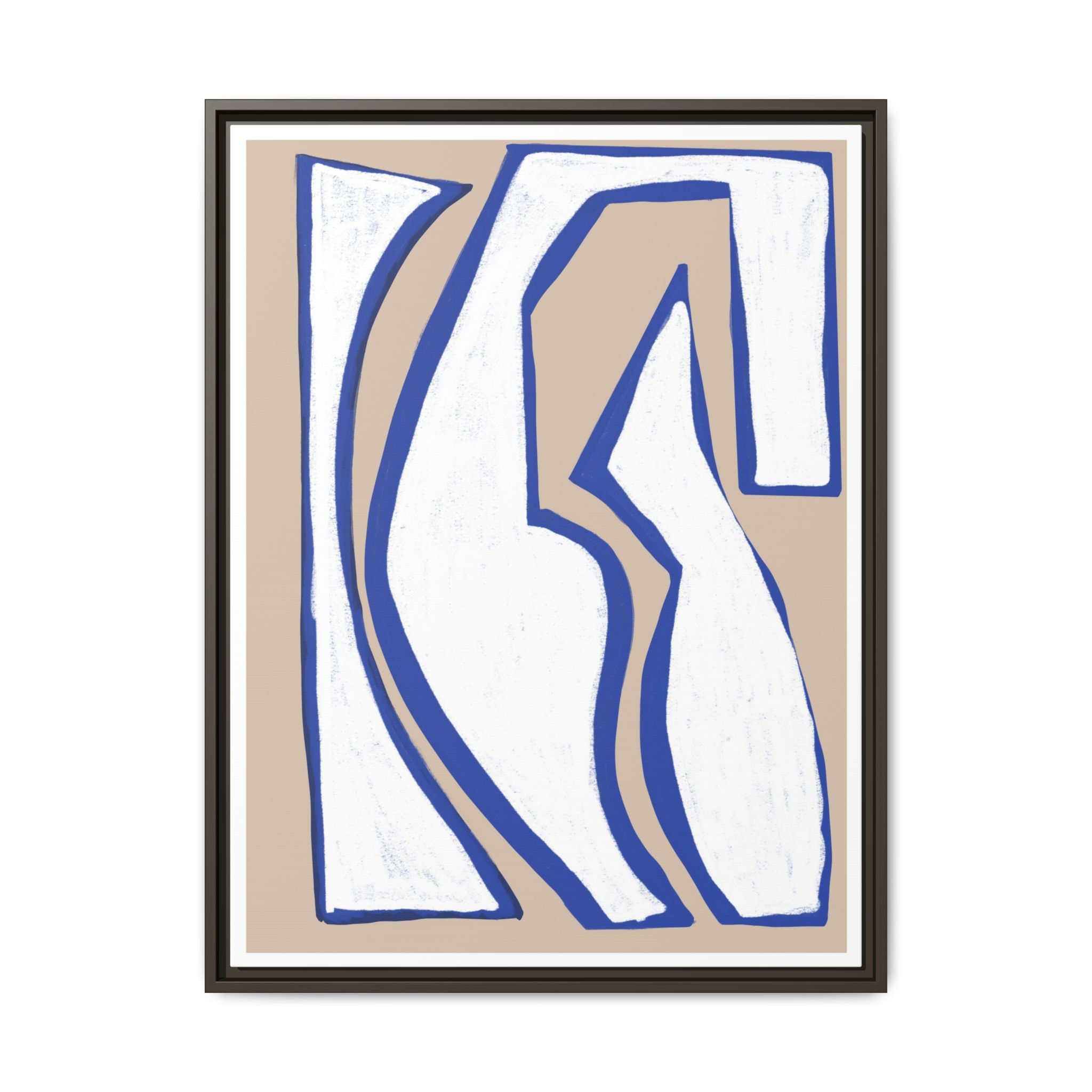 Cobalt Form Continuum - Framed