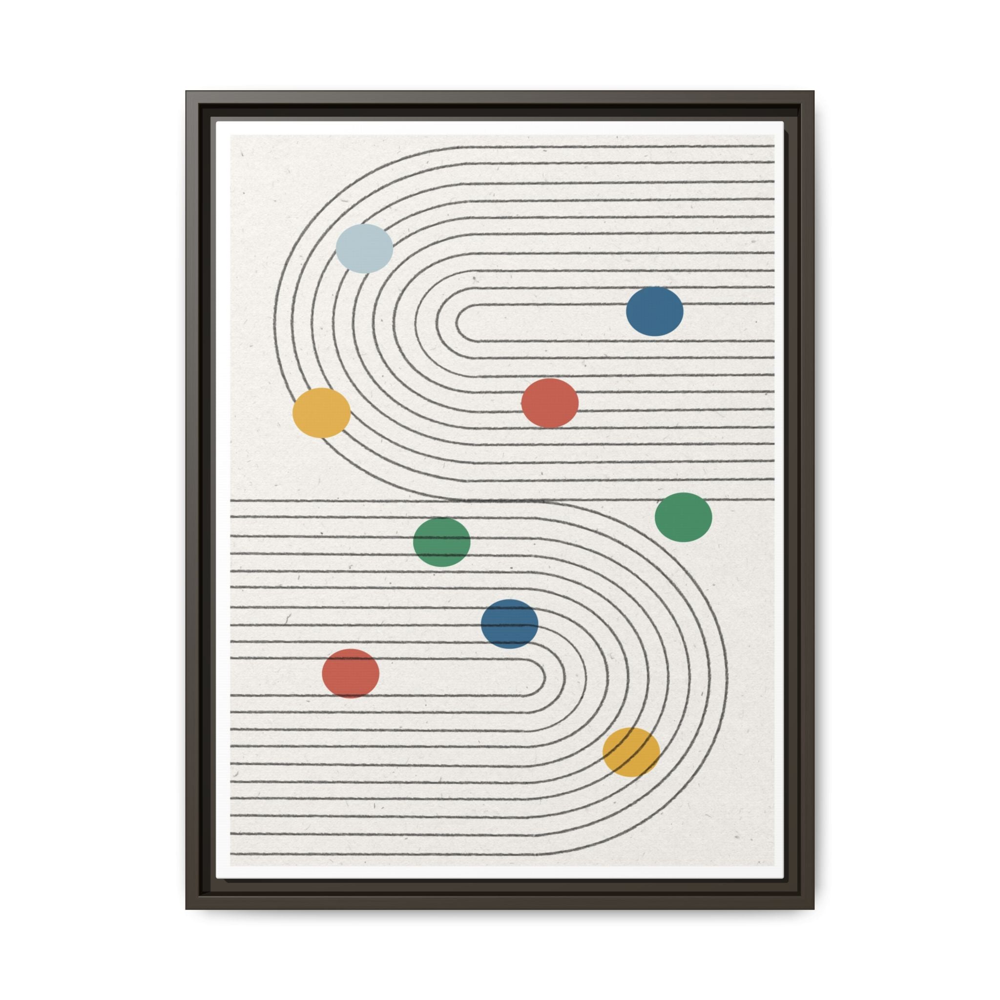 Retro Orbit Pathways - Framed