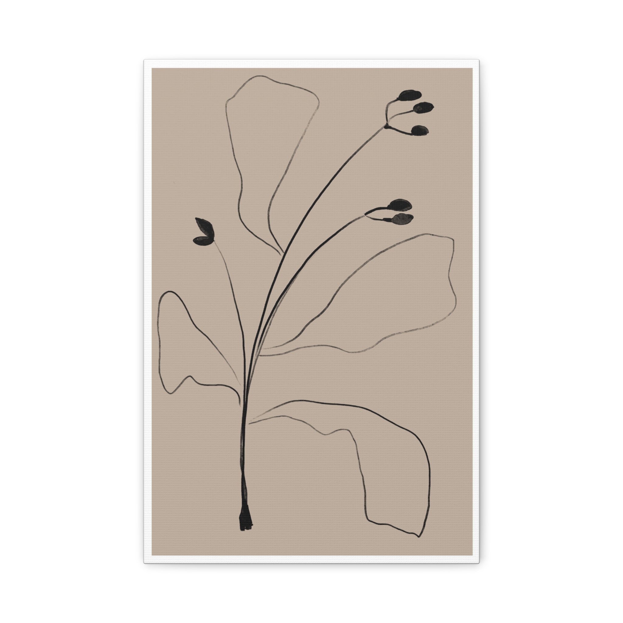 Quiet Botanical Gesture - Canvas