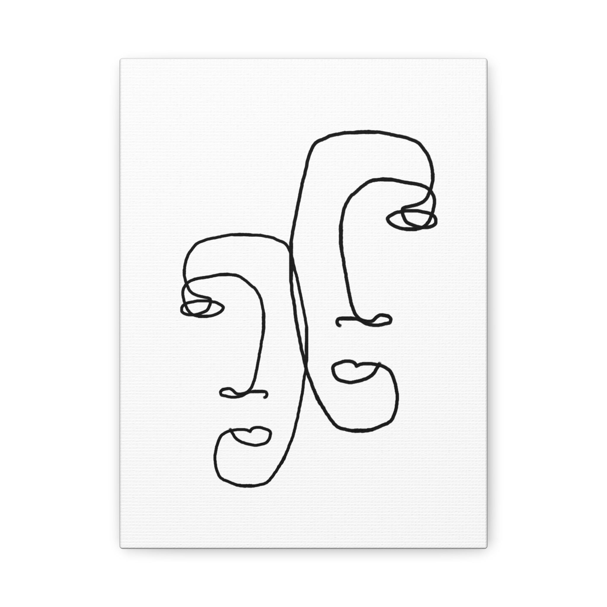 Silent Dual Reflections - Canvas